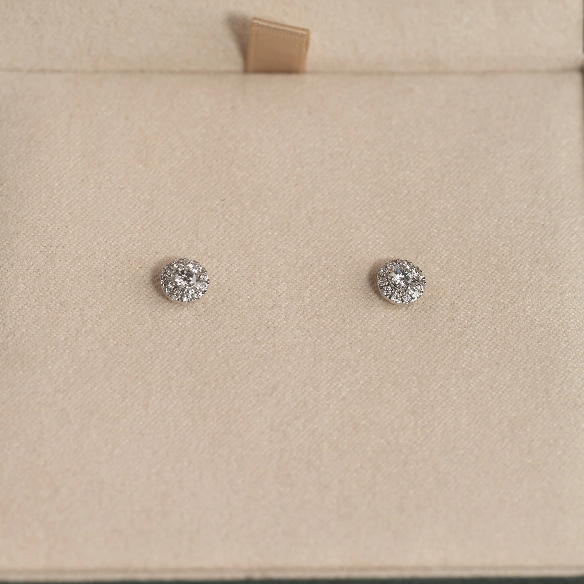 HALO LAB-DIAMOND STUD EARRING - 0.33ct - WG - Image 3