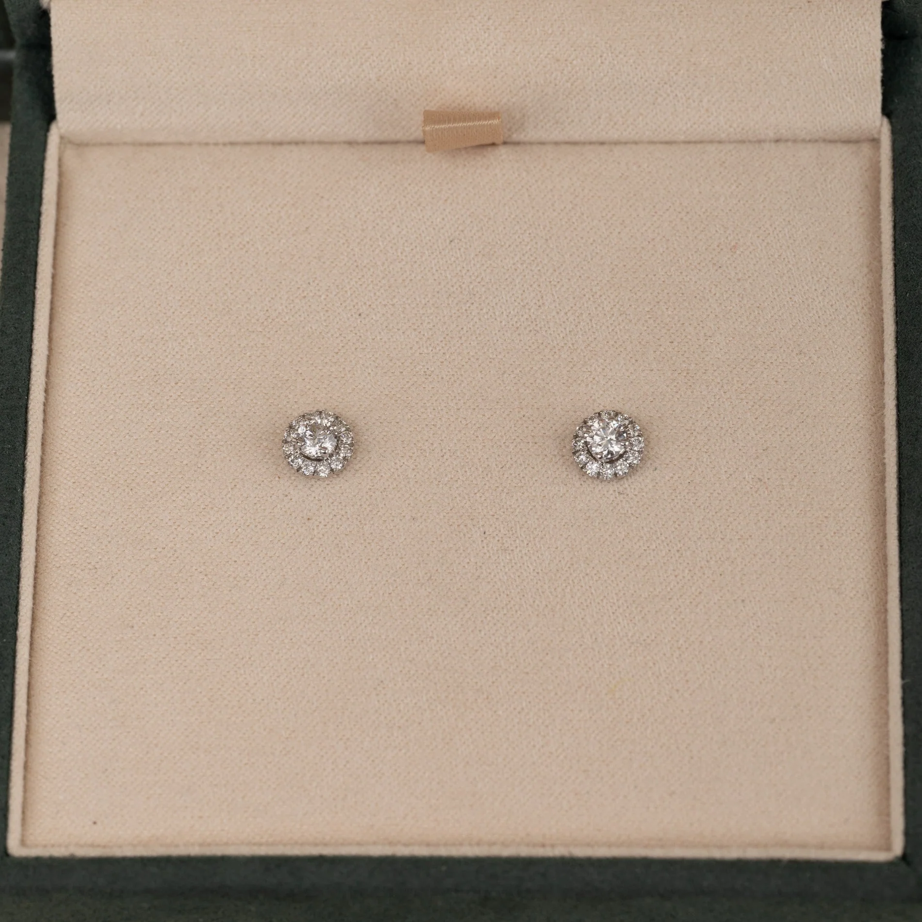 HALO LAB-DIAMOND STUD EARRING - 0.5ct - WG - Image 5