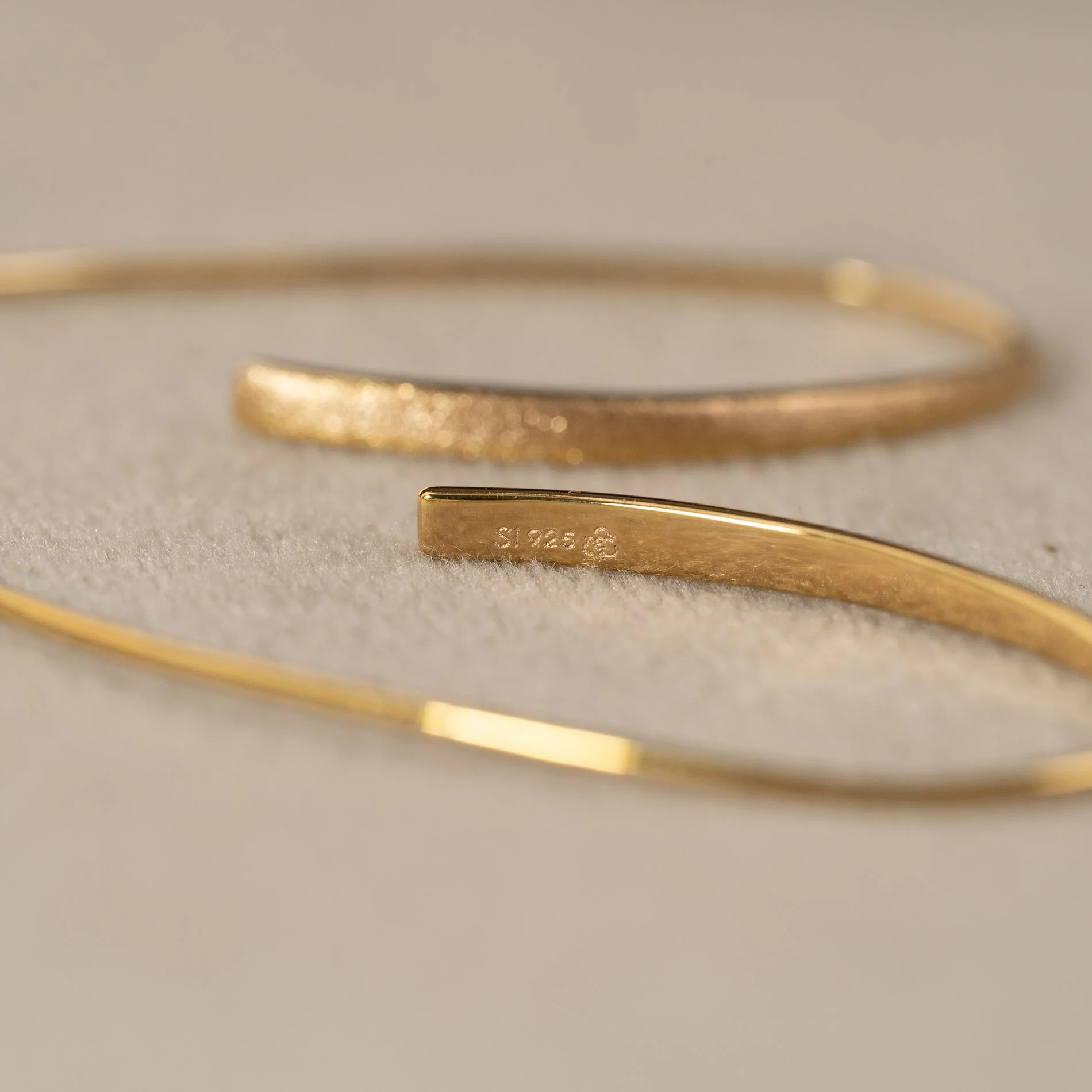 HEDVA GOLDEN CREOL EARRING - Image 5