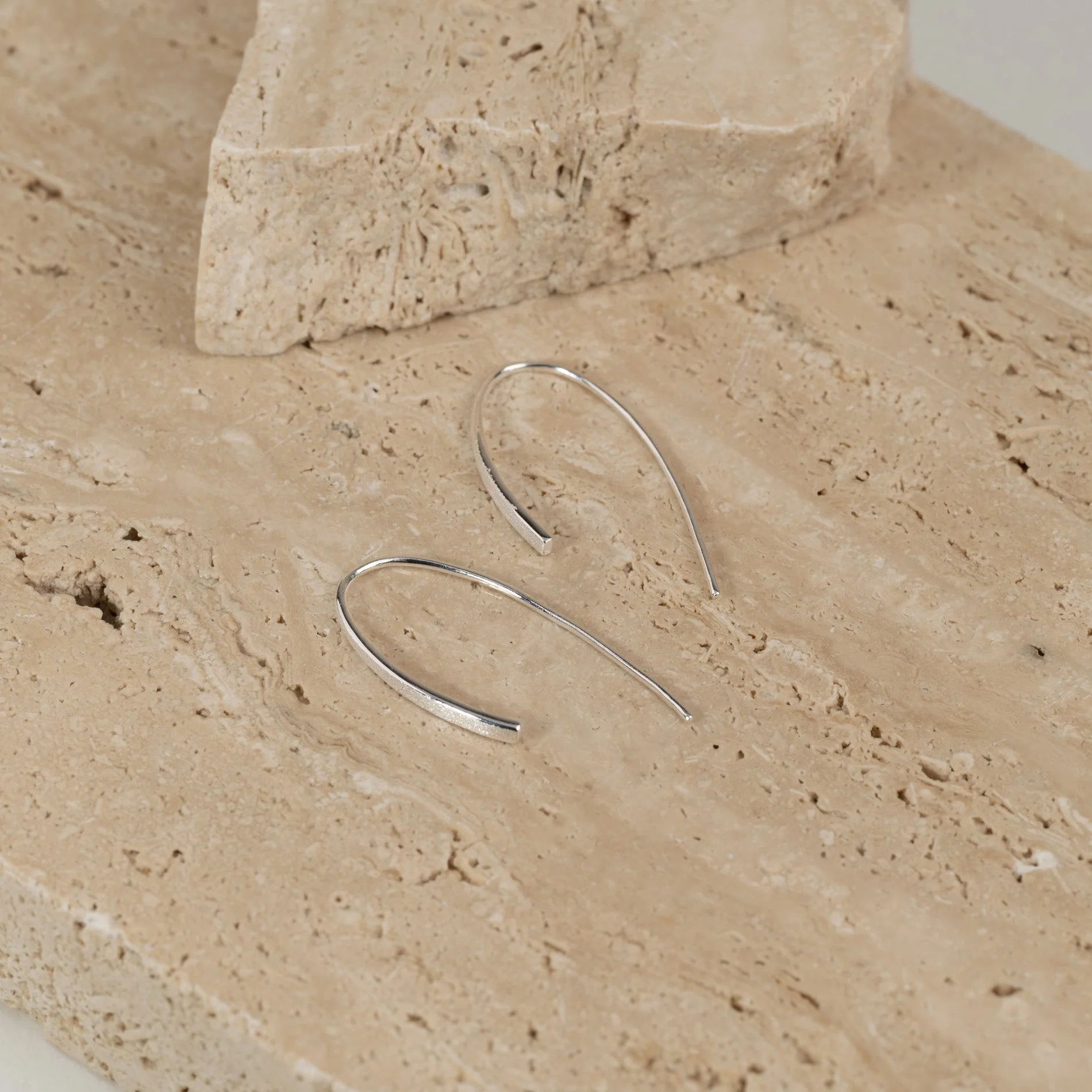 HEDVA SILVER CREOL EARRING - Image 6