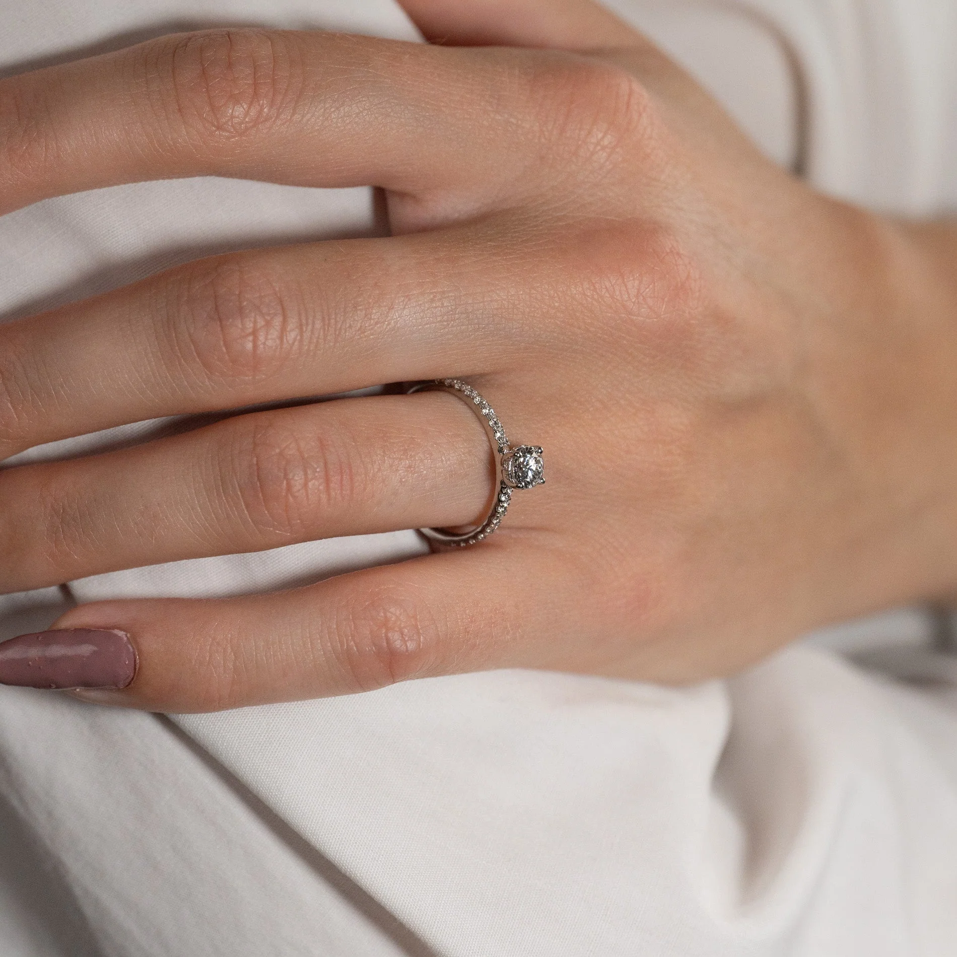 HIDDEN-HALO ALLIANCE LAB-DIAMOND RING - 0.8ct - WG - Image 6