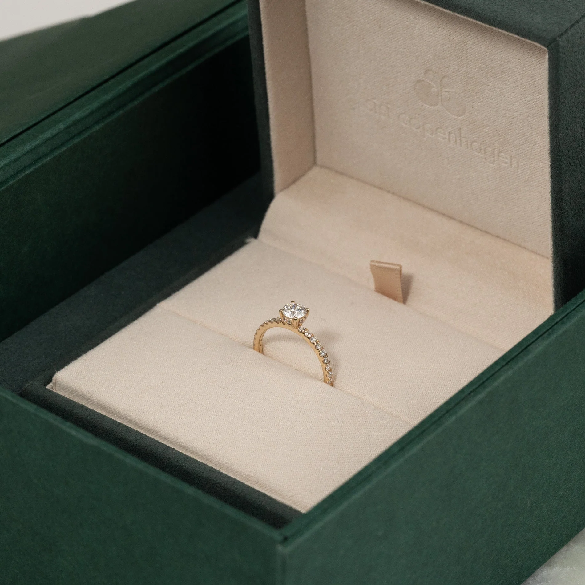 HIDDEN-HALO ALLIANCE LAB-DIAMOND RING - 0.8ct - YG - Image 10