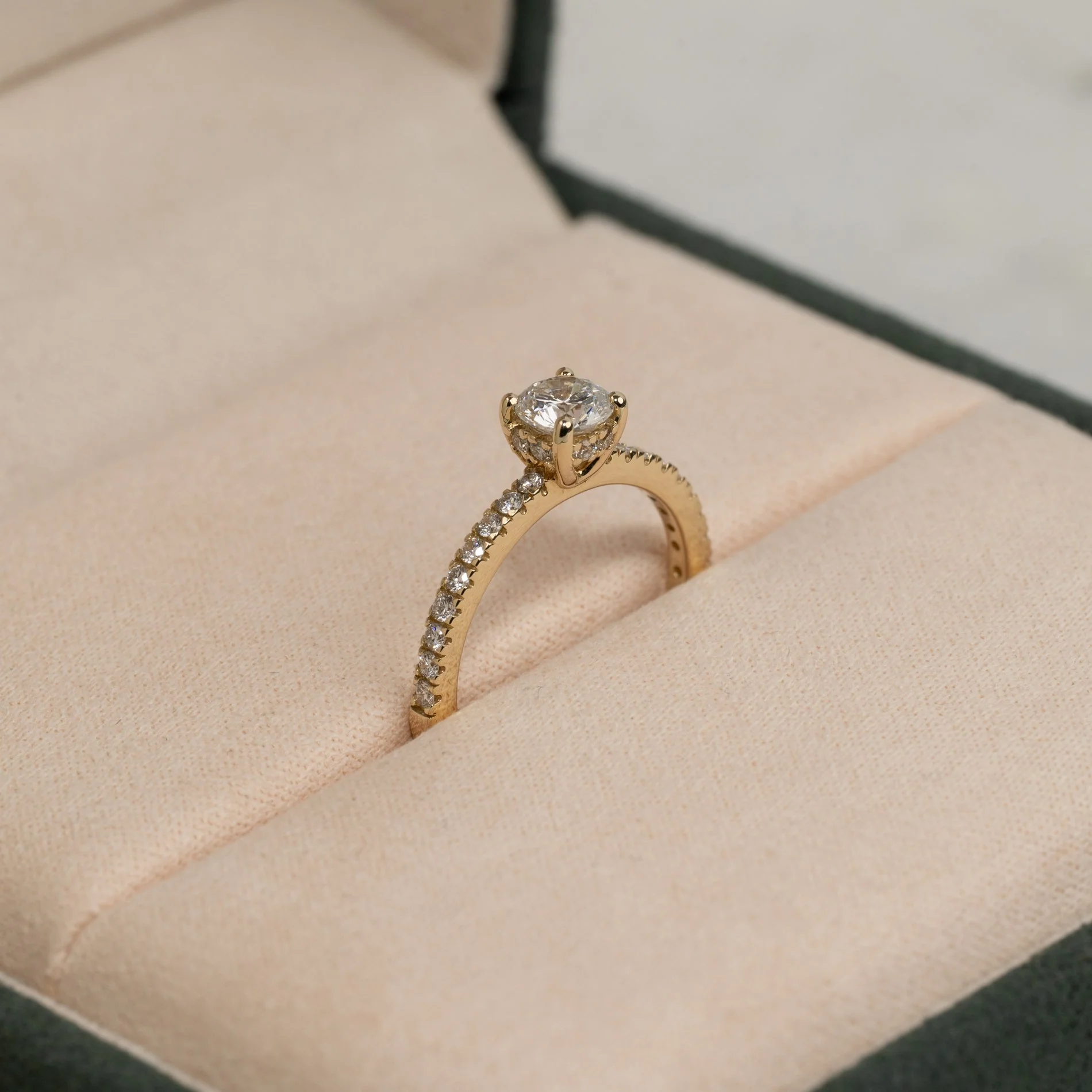 HIDDEN-HALO ALLIANCE LAB-DIAMOND RING - 0.8ct - YG - Image 6