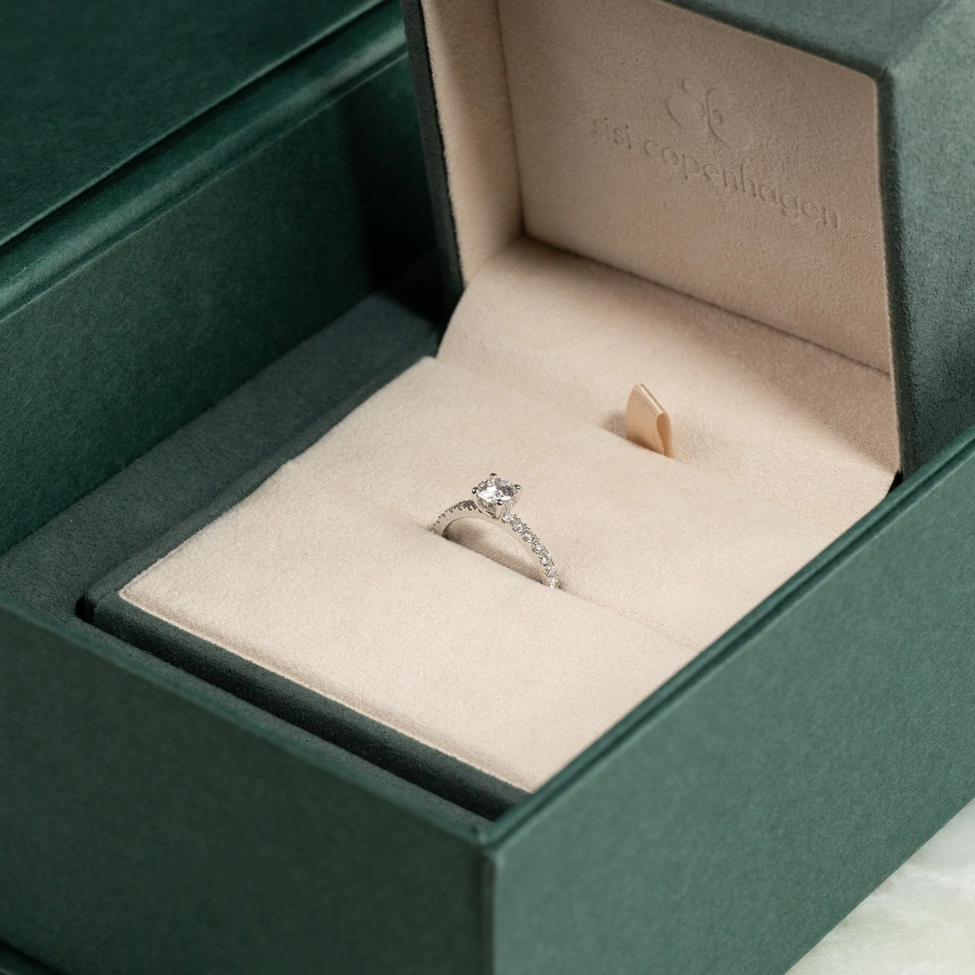 HIDDEN-HALO ALLIANCE LAB-DIAMOND RING - 1.0ct - WG - Image 10