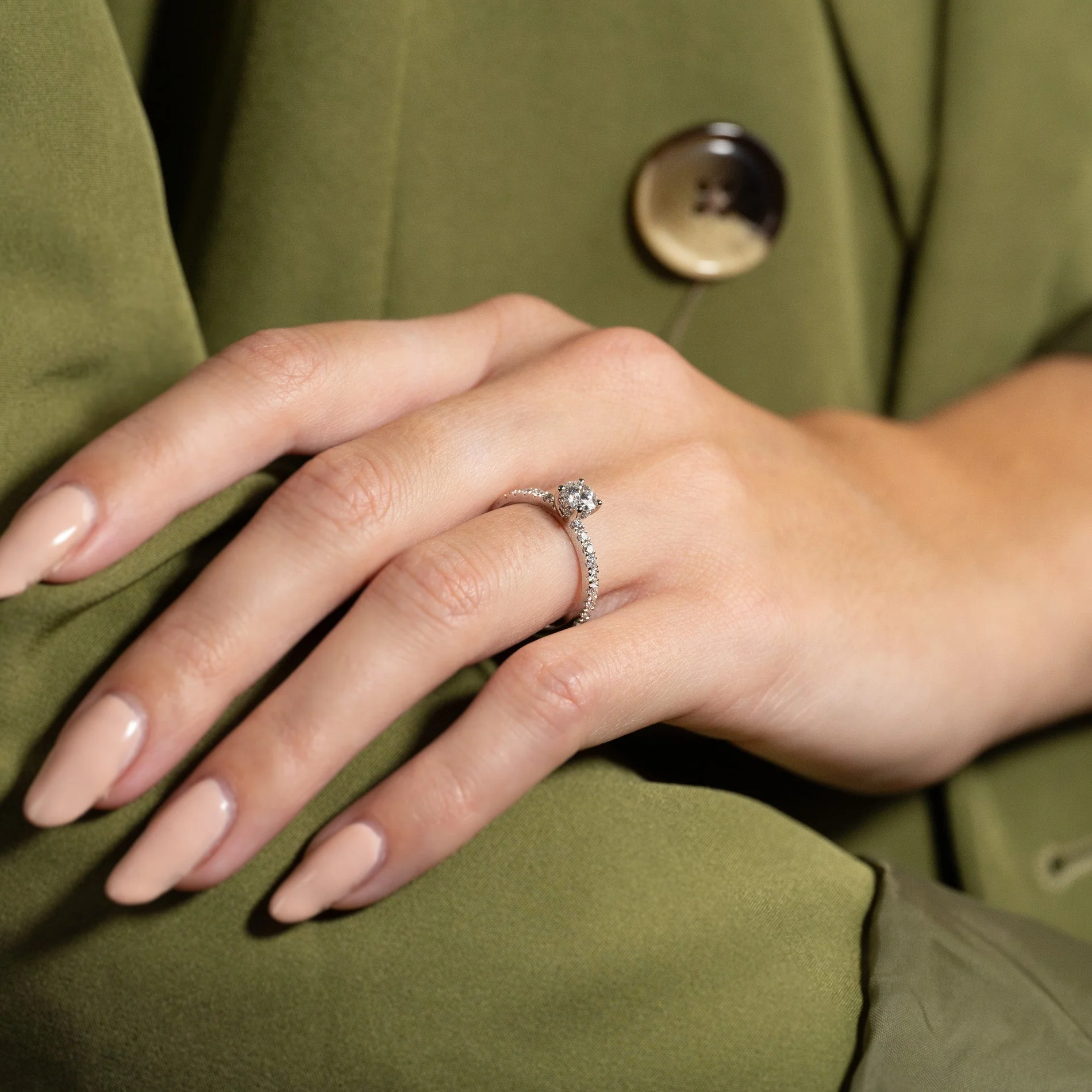 HIDDEN-HALO ALLIANCE LAB-DIAMOND RING - 1.0ct - WG - Image 5