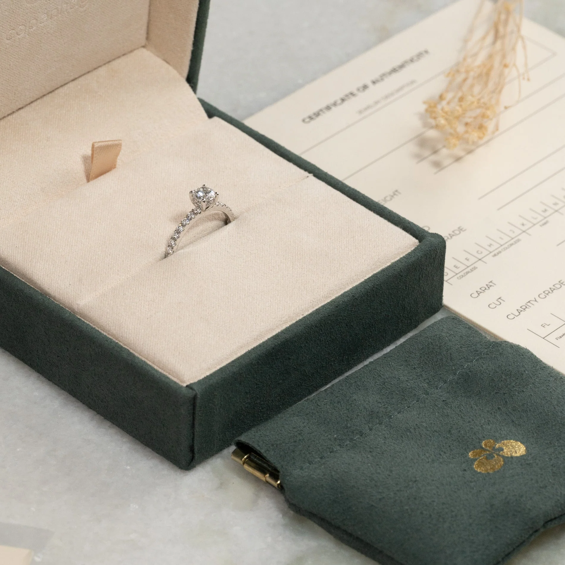 HIDDEN-HALO ALLIANCE LAB-DIAMOND RING - 1.0ct - WG - Image 9