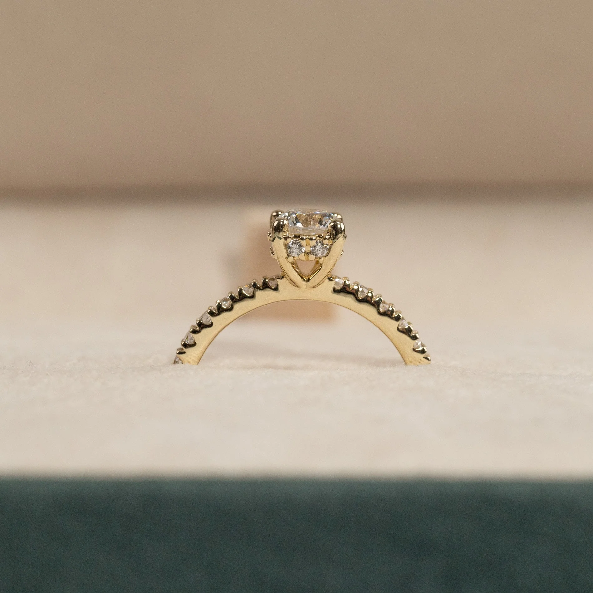 HIDDEN-HALO ALLIANCE LAB-DIAMOND RING - 1.0ct - YG - Image 10