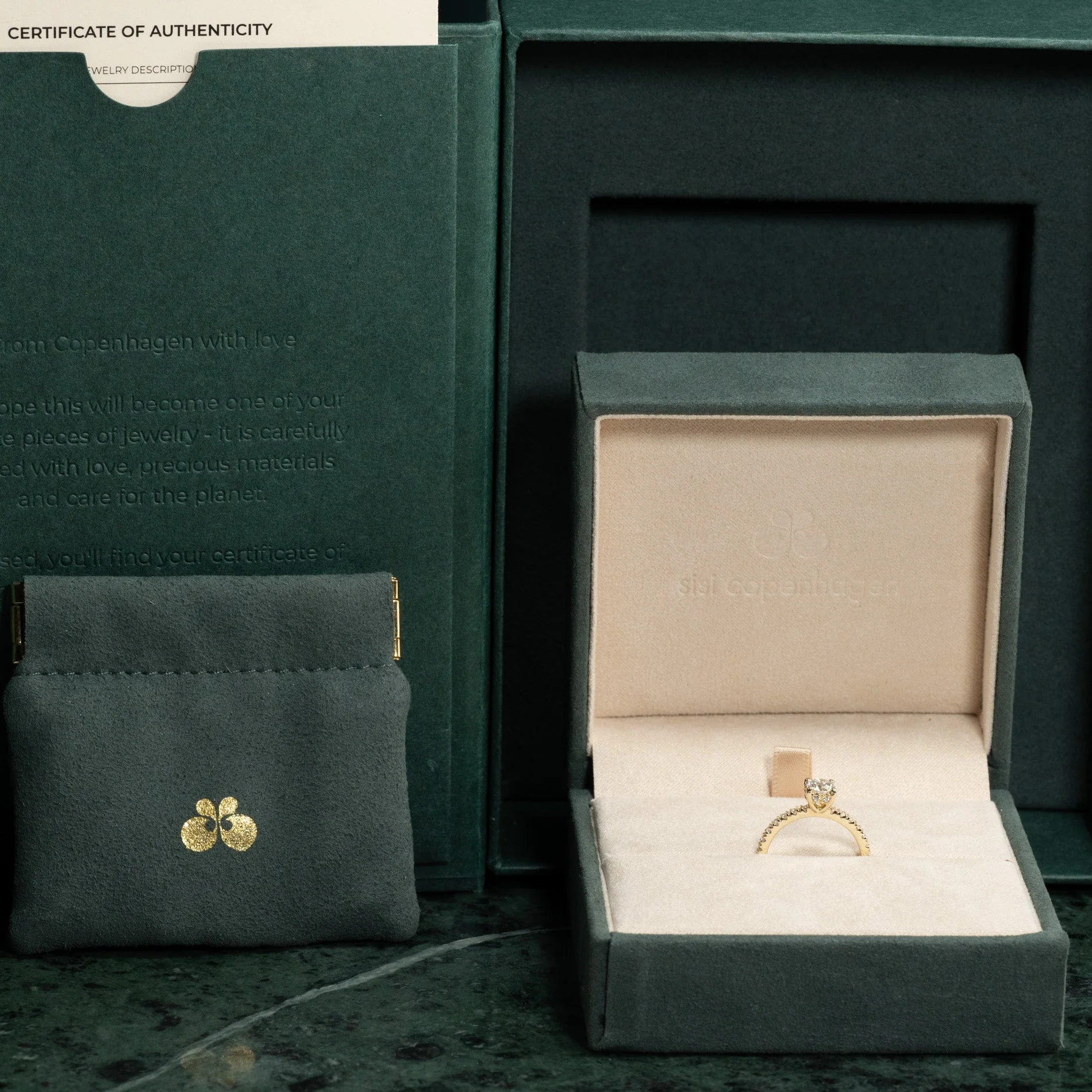 HIDDEN-HALO ALLIANCE LAB-DIAMOND RING - 1.0ct - YG - Image 11