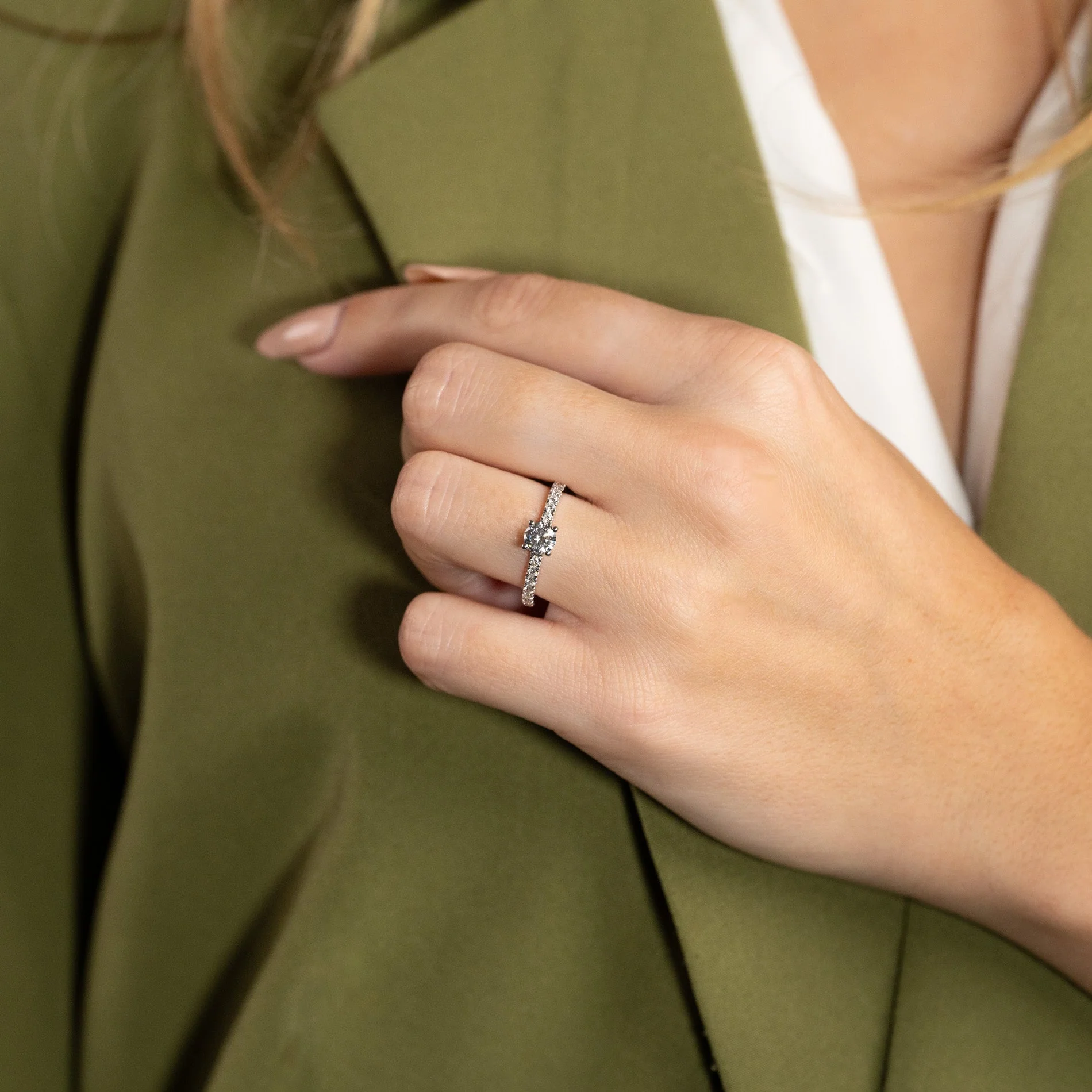 HIDDEN-HALO ALLIANCE LAB-DIAMOND RING - 1.0ct - YG - Image 12