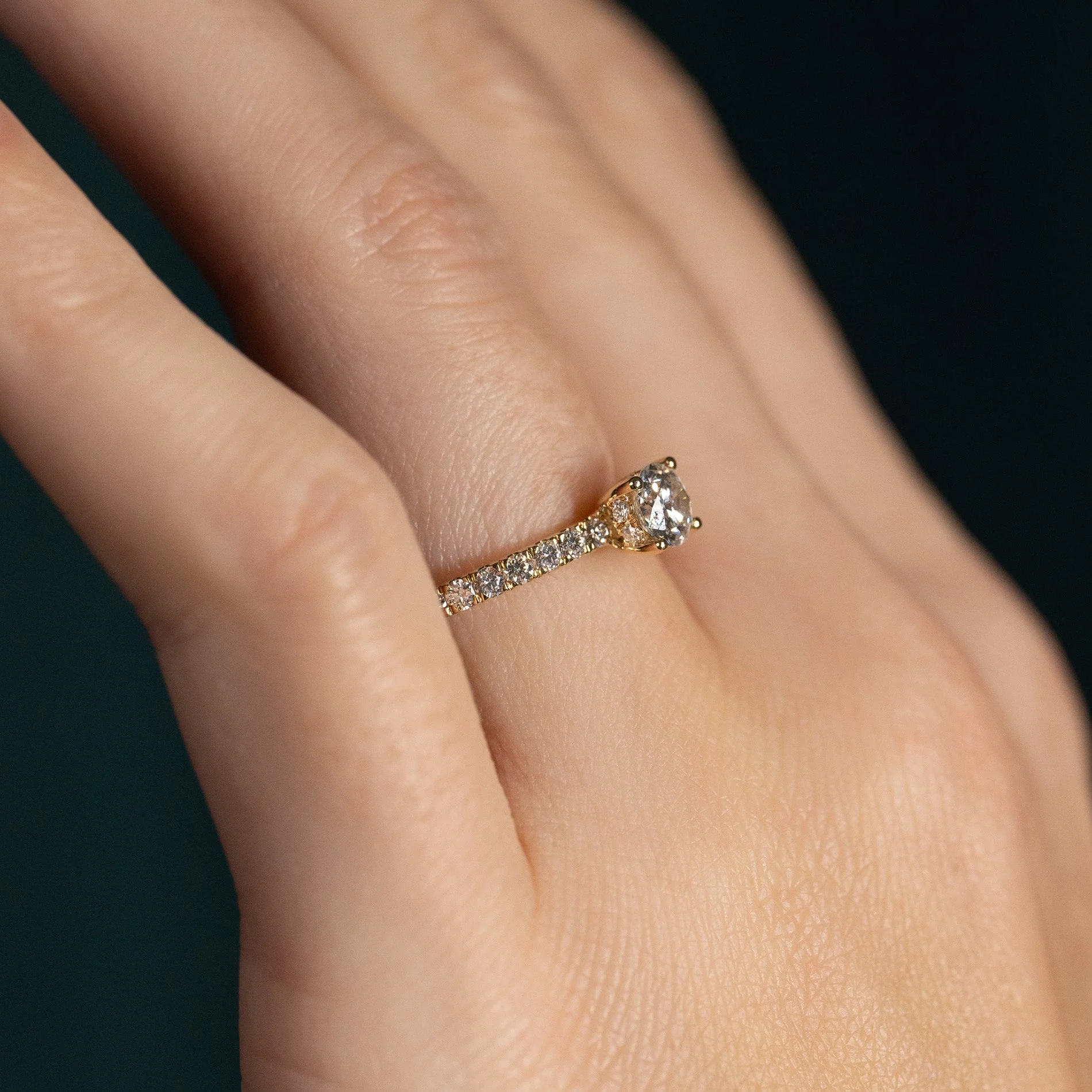 HIDDEN-HALO ALLIANCE LAB-DIAMOND RING - 1.0ct - YG - Image 6