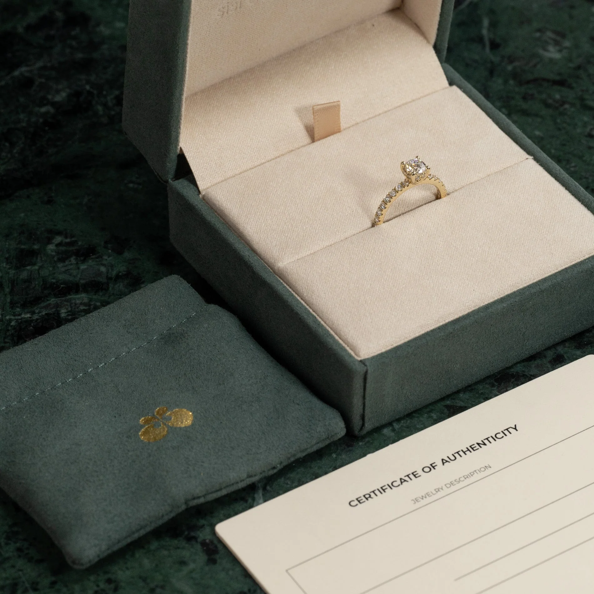 HIDDEN-HALO ALLIANCE LAB-DIAMOND RING - 1.0ct - YG - Image 7