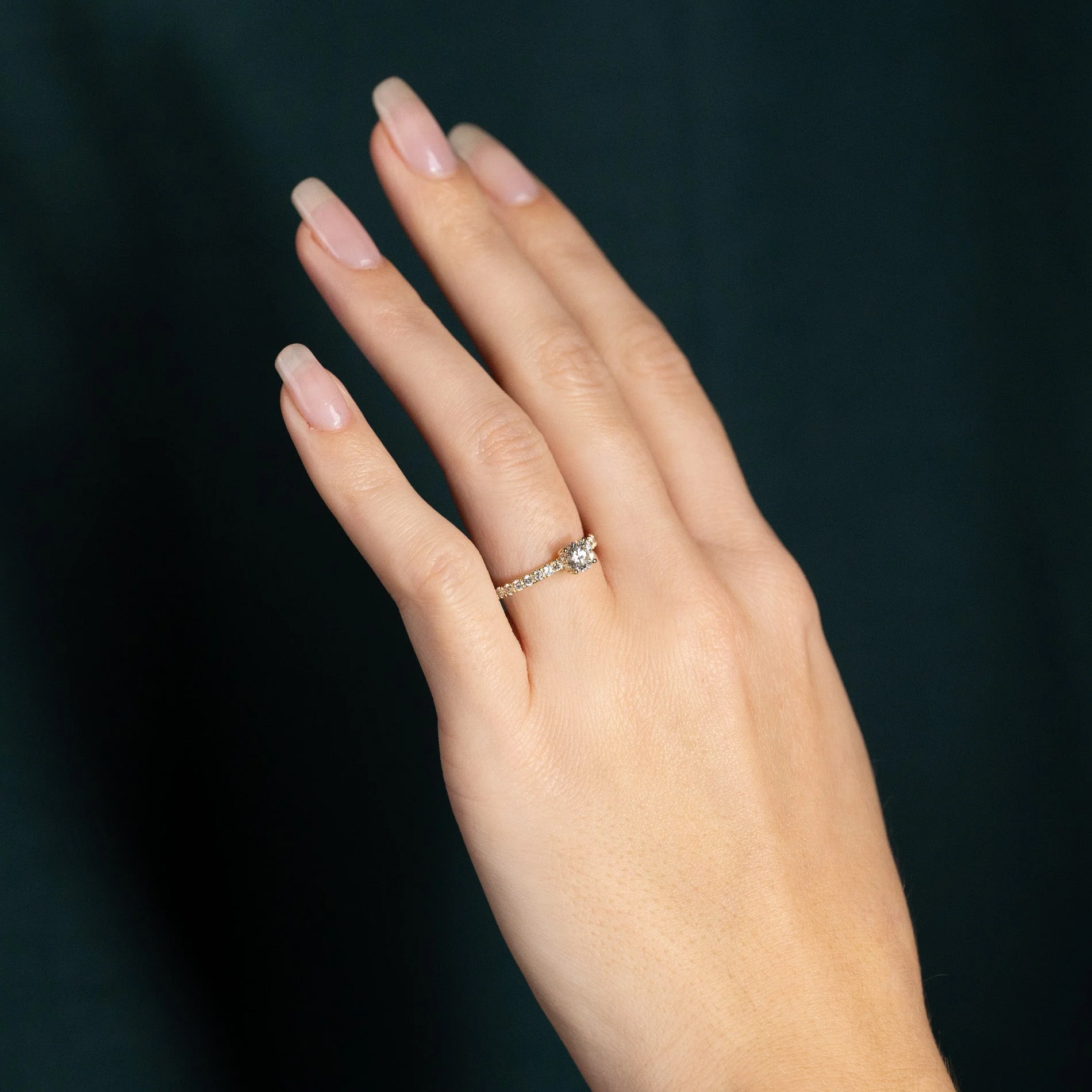HIDDEN-HALO ALLIANCE LAB-DIAMOND RING - 1.0ct - YG - Image 9