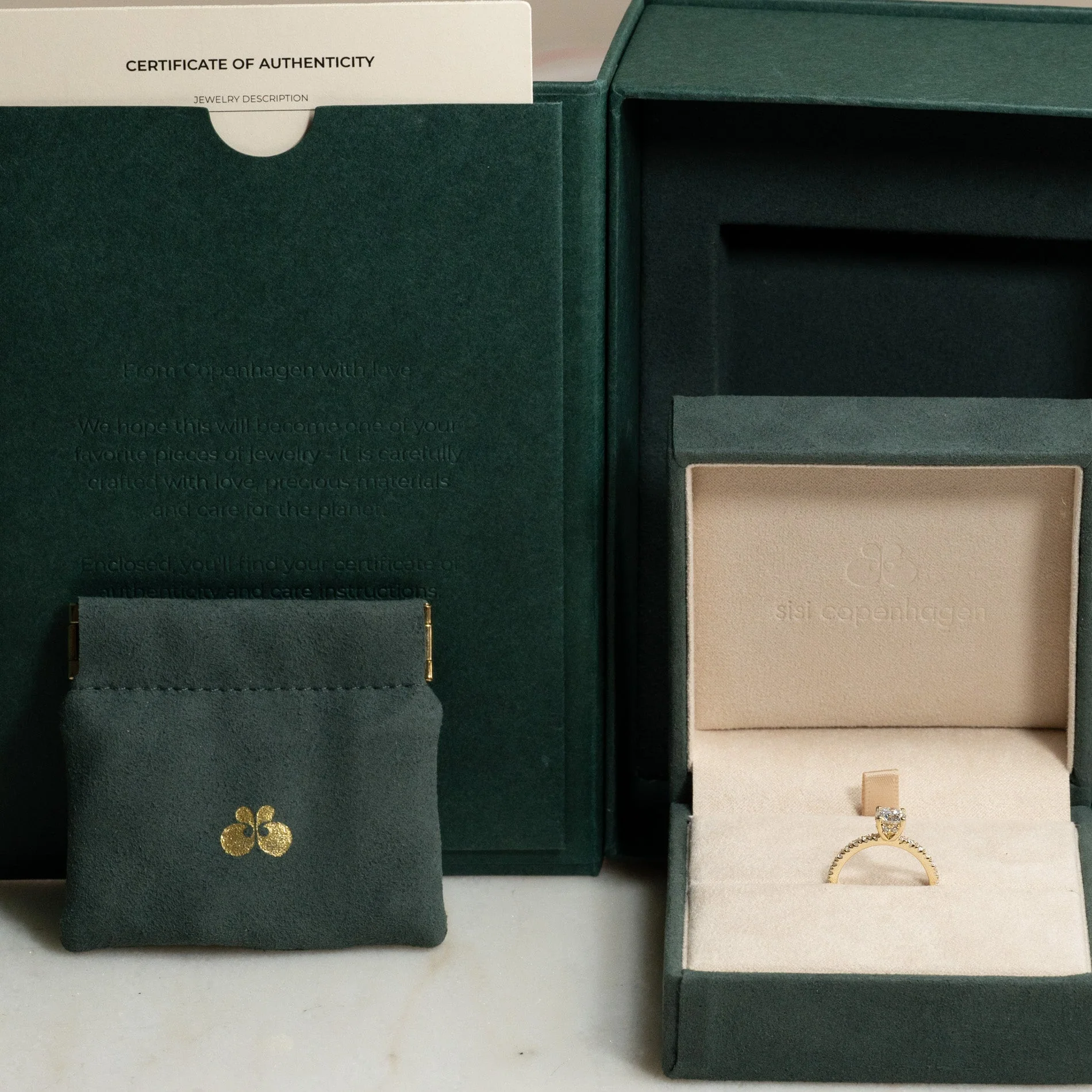 HIDDEN-HALO ALLIANCE LAB-DIAMOND RING - 1.25ct - YG - Image 11