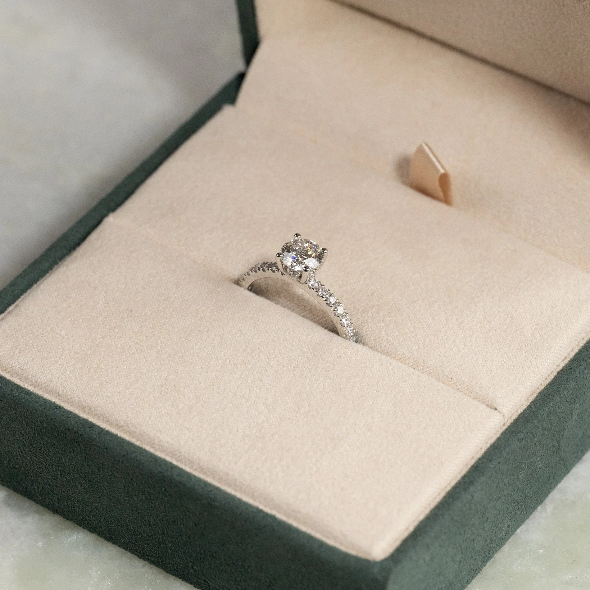 HIDDEN-HALO ALLIANCE LAB-DIAMOND RING - 1.5ct - WG - Image 5