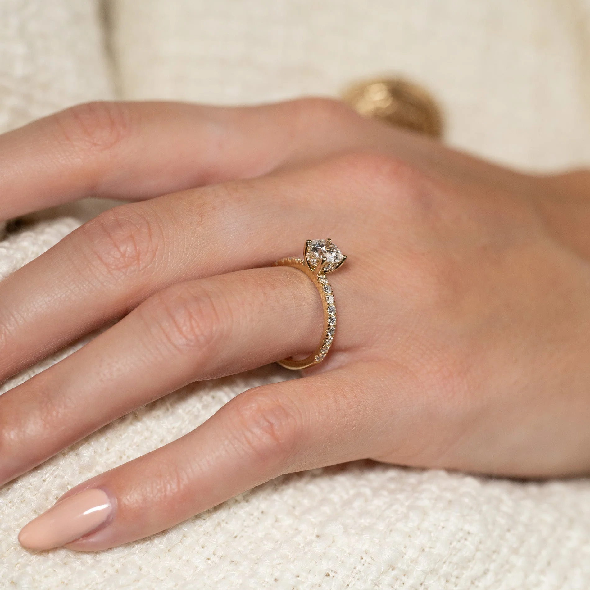 HIDDEN-HALO ALLIANCE LAB-DIAMOND RING - 1.5ct - YG - Image 7