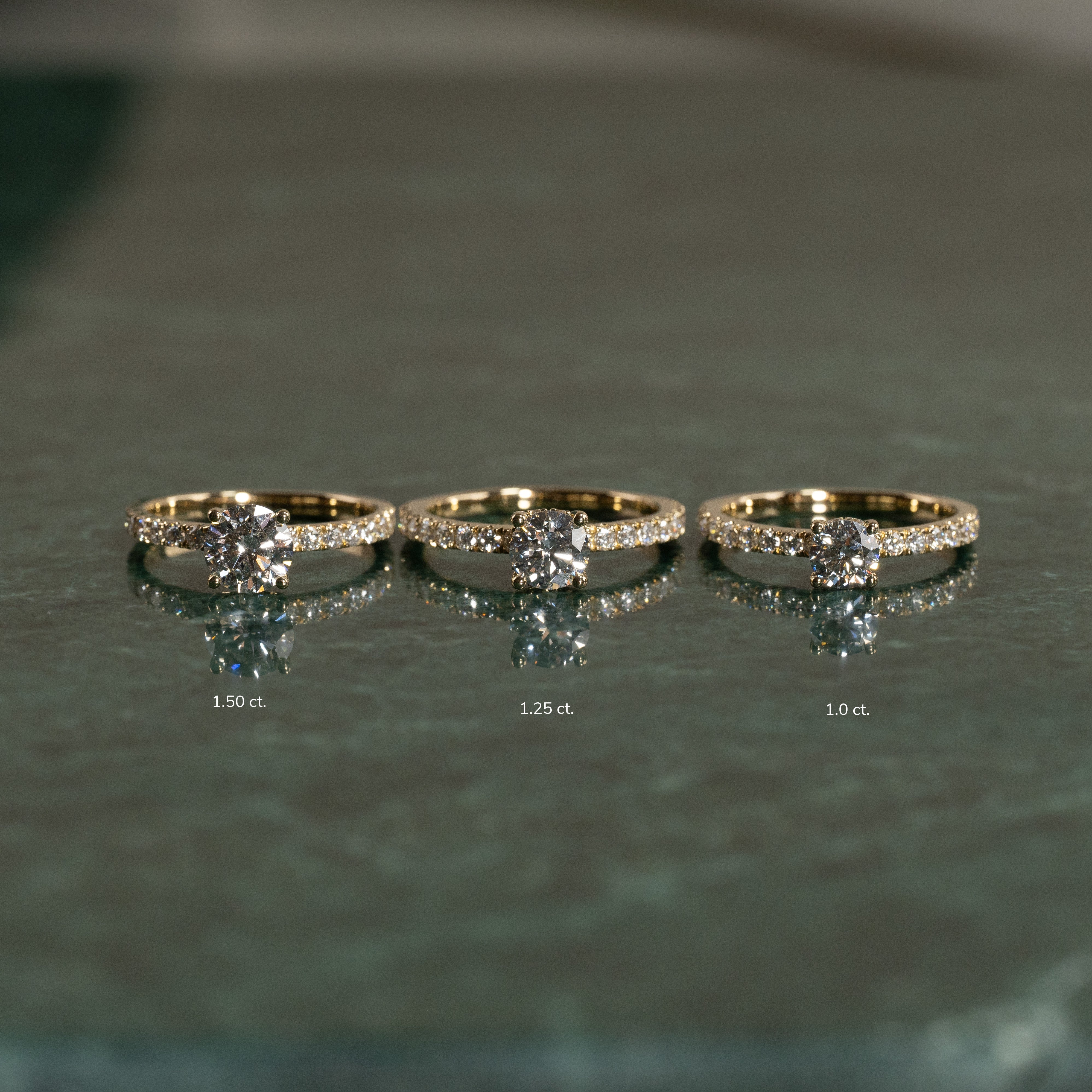 HIDDEN-HALO ALLIANCE LAB-DIAMOND RING - 1.5ct - YG - Image 9