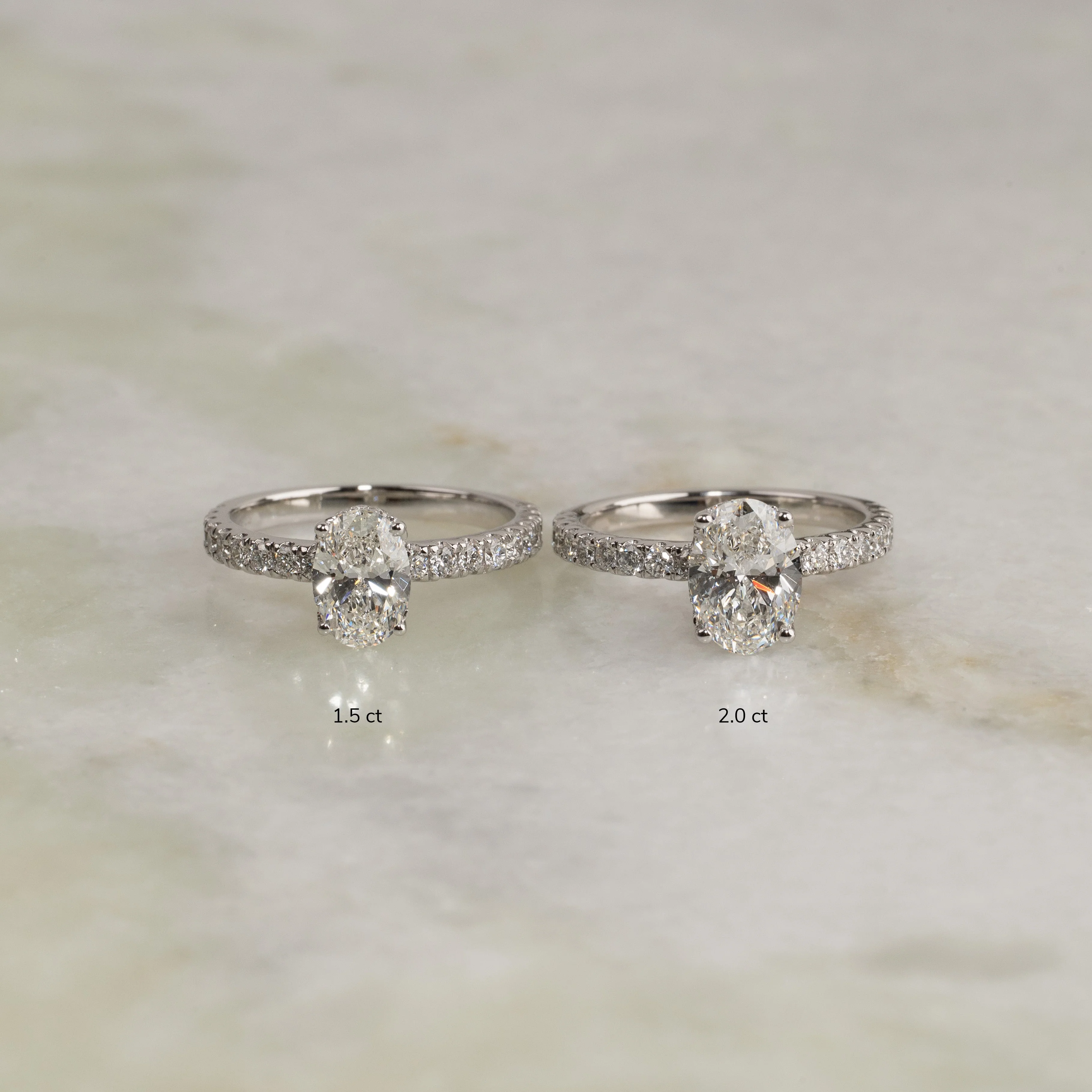 HIDDEN HALO OVAL-CUT ALLIANCE DIAMOND RING - Image 6