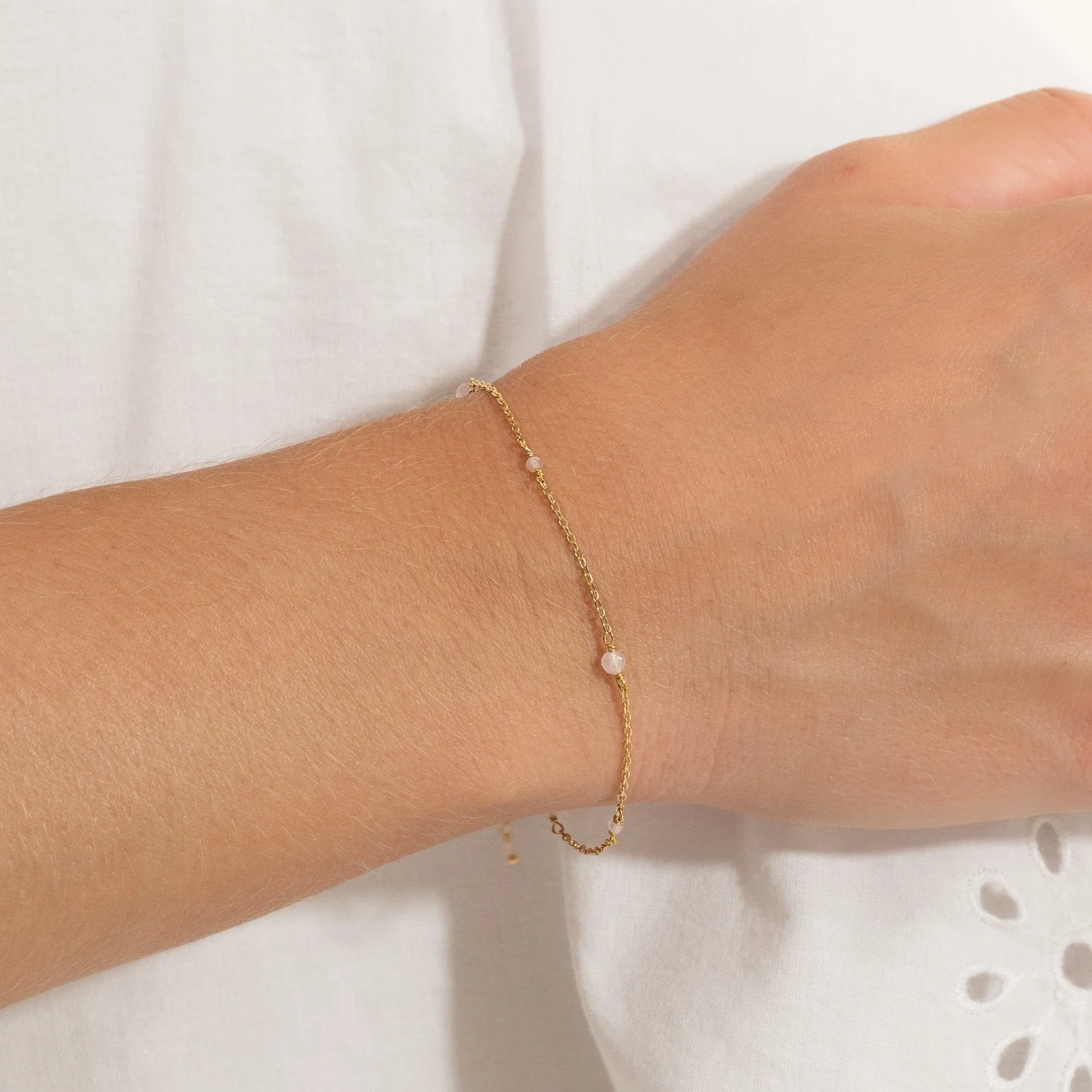 ISABELLA ROSE JADE GOLDEN BRACELET - Image 2