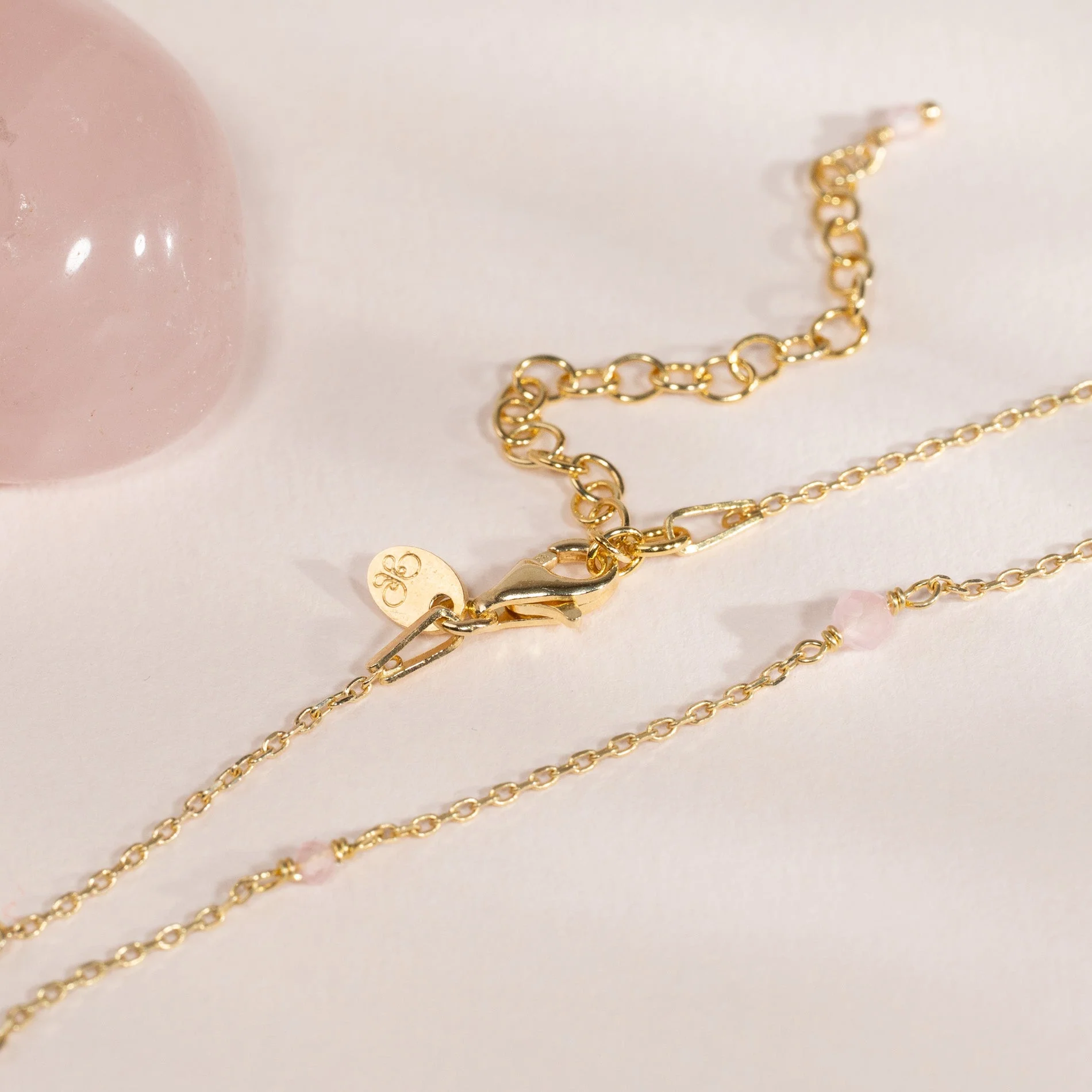 ISABELLA ROSE JADE GOLDEN NECKLACE - Image 5