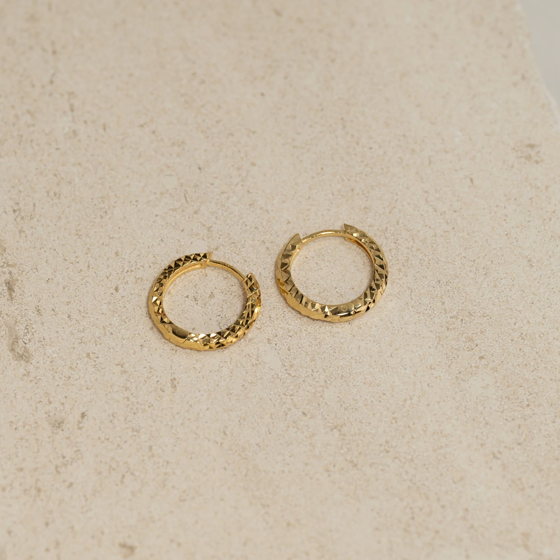 JOHANNE GOLDEN CREOL EARRING - Image 5