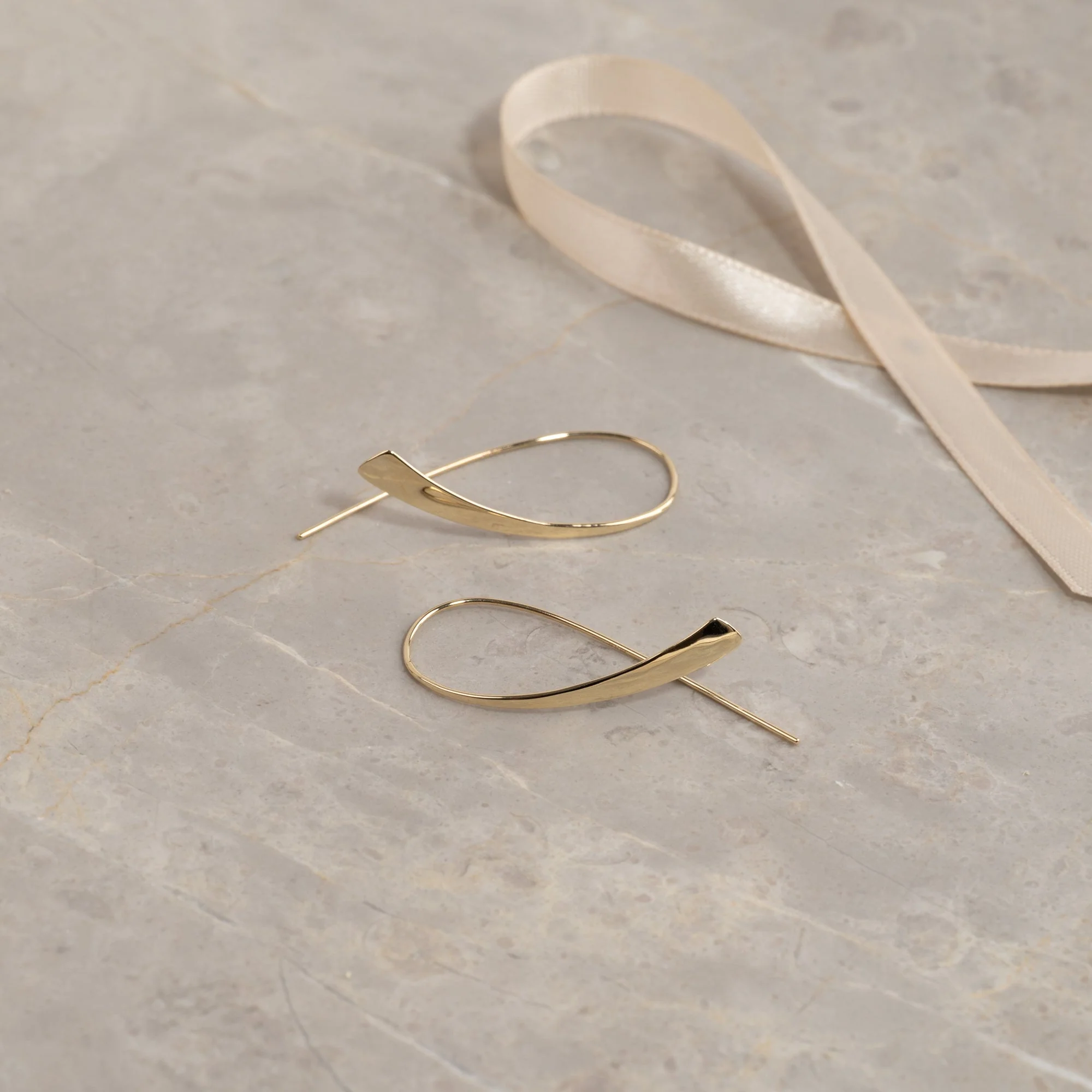 KAJA SOLID GOLD CREOL EARRING - Image 5