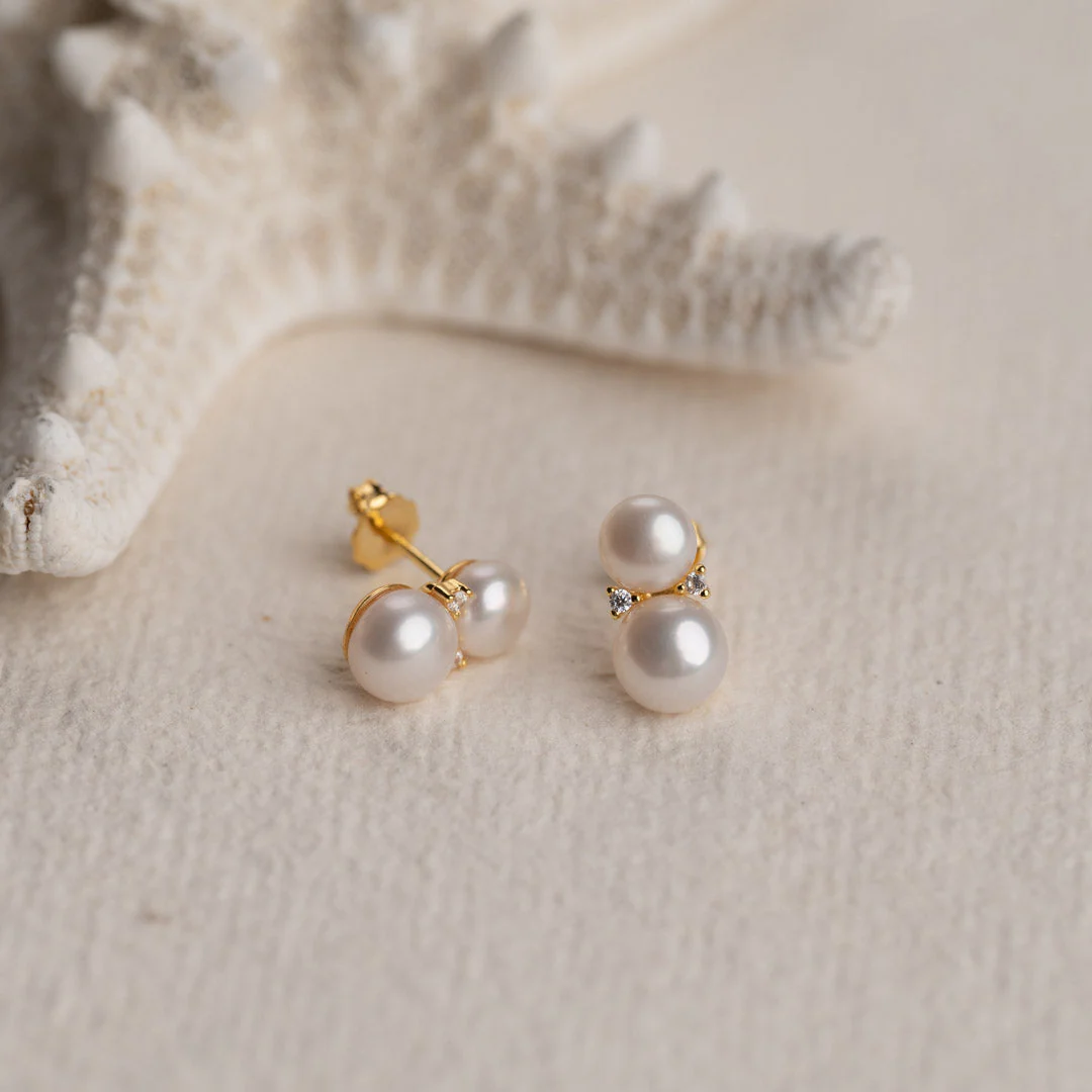 KELLY PEARL GOLDEN EARRING - Image 4
