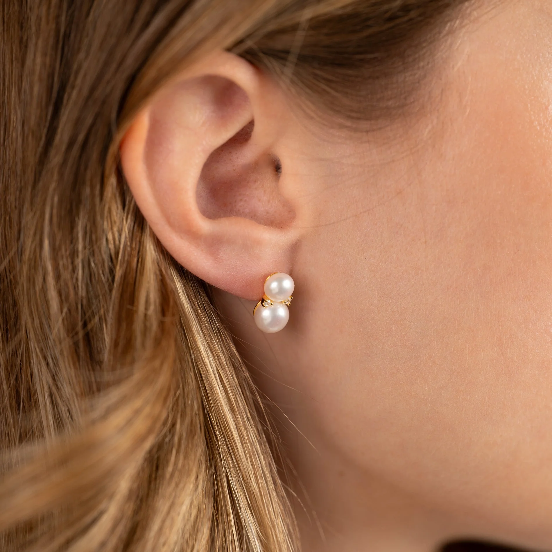 KELLY PEARL GOLDEN EARRING - Image 5