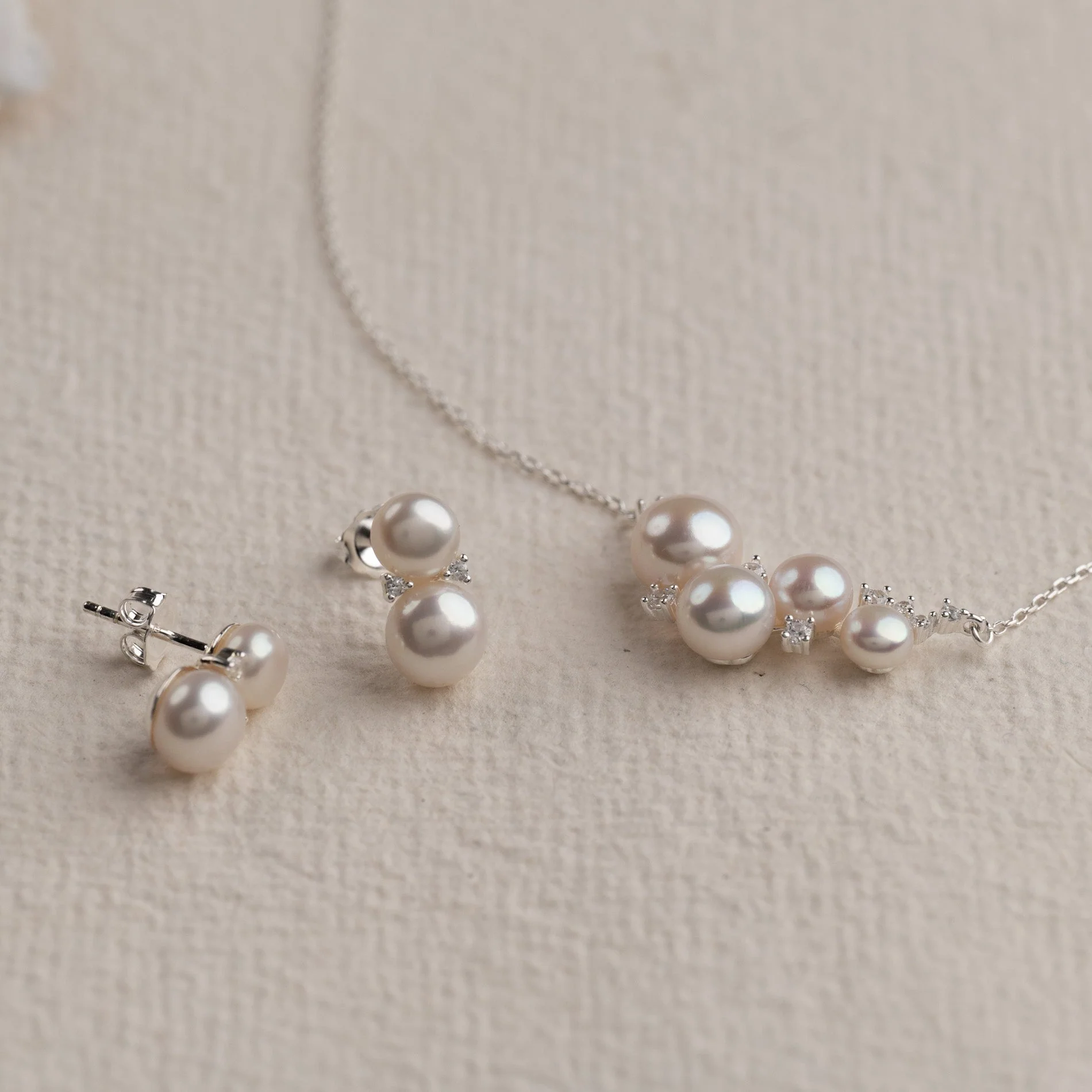 KELLY PEARL SILVER EARRING - Image 7