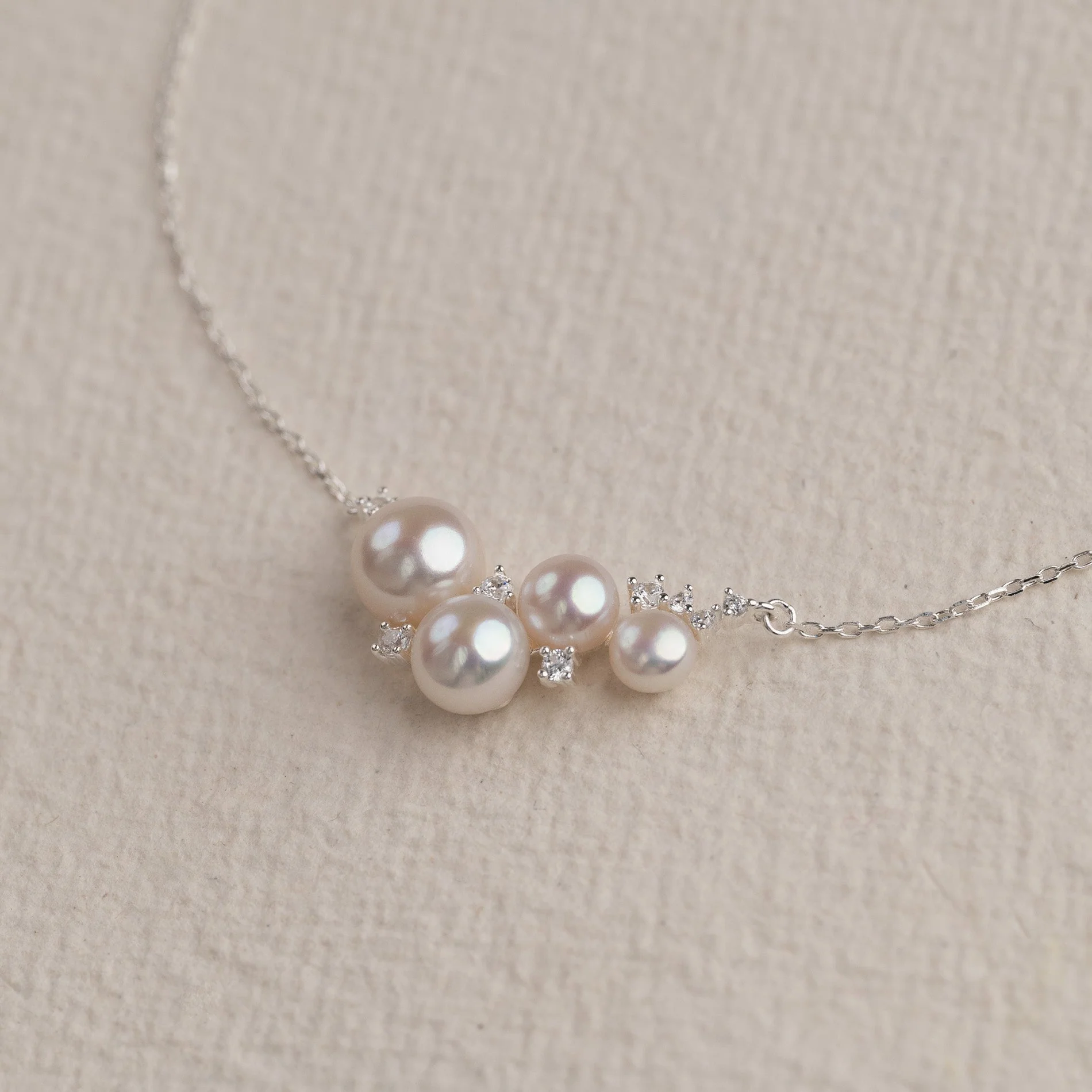 KELLY PEARL SILVER NECKLACE - Image 2