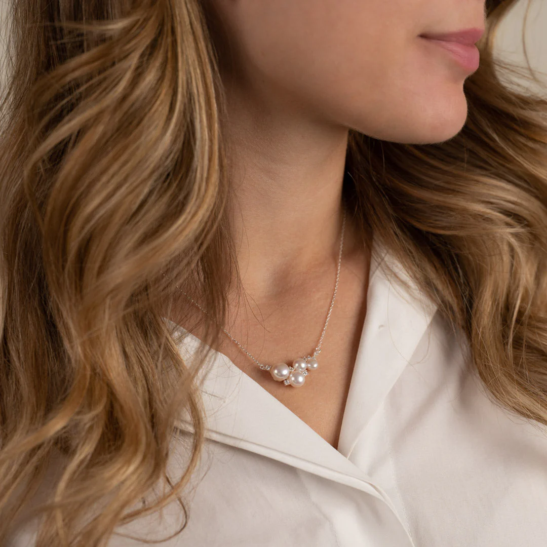 KELLY PEARL SILVER NECKLACE - Image 3