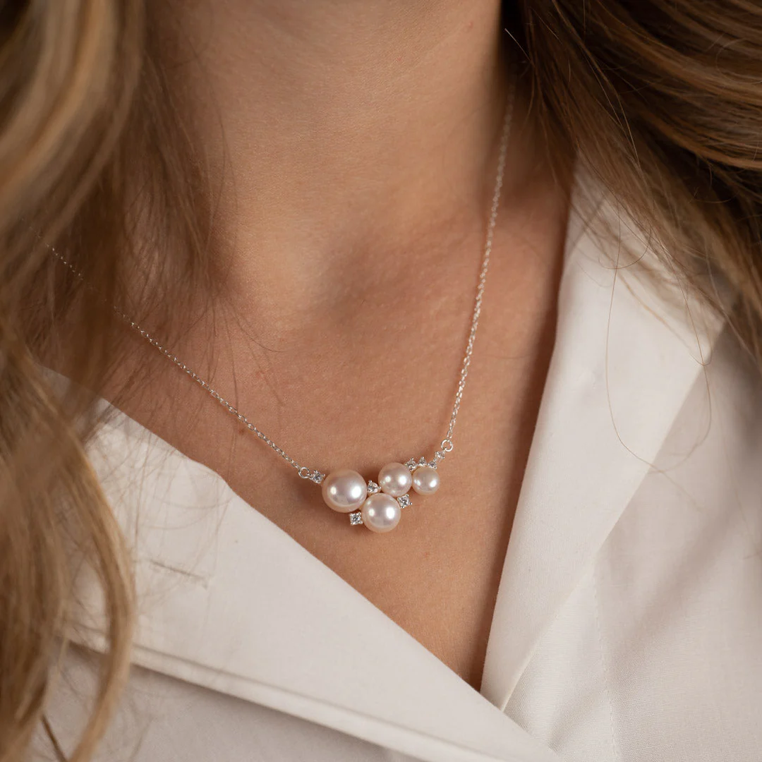 KELLY PEARL SILVER NECKLACE - Image 5
