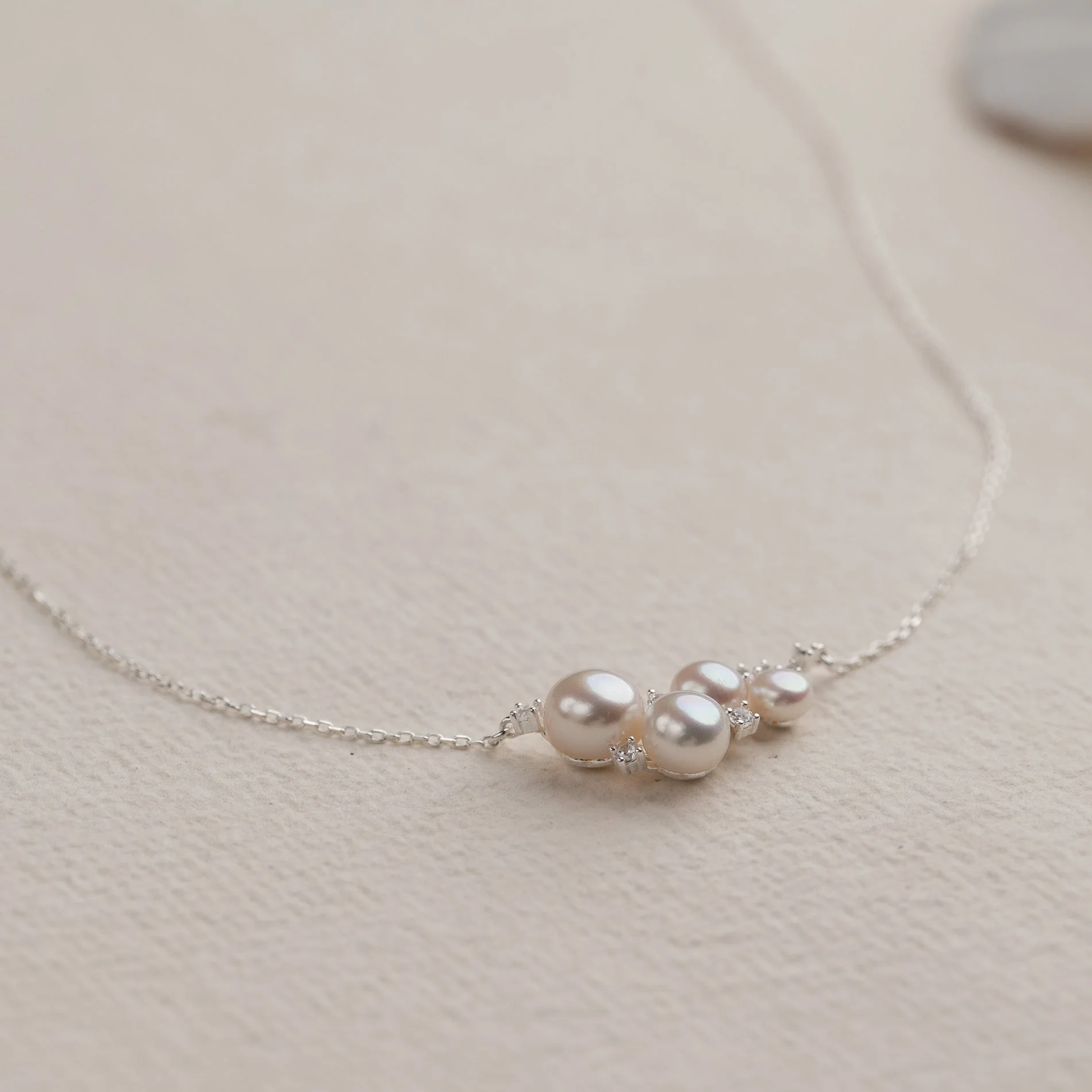 KELLY PEARL SILVER NECKLACE - Image 6
