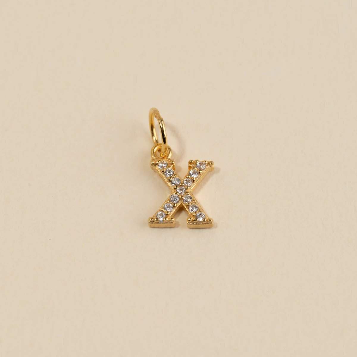 LETTER CRYSTAL GOLDEN PENDANT - Image 26
