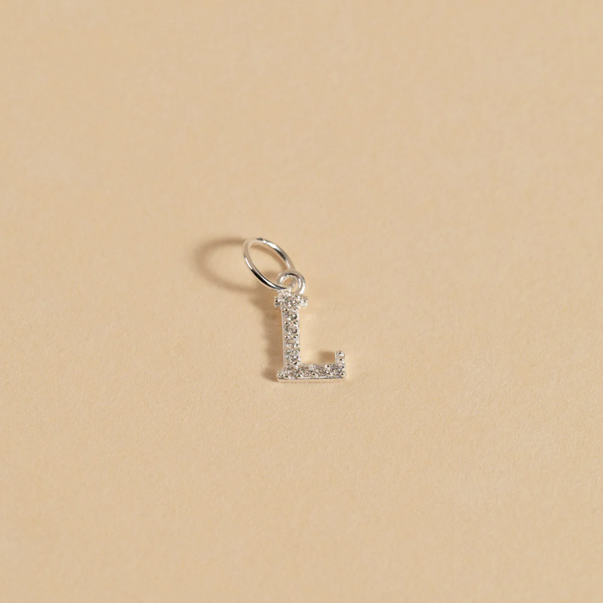 LETTER CRYSTAL SILVER PENDANT - Image 14