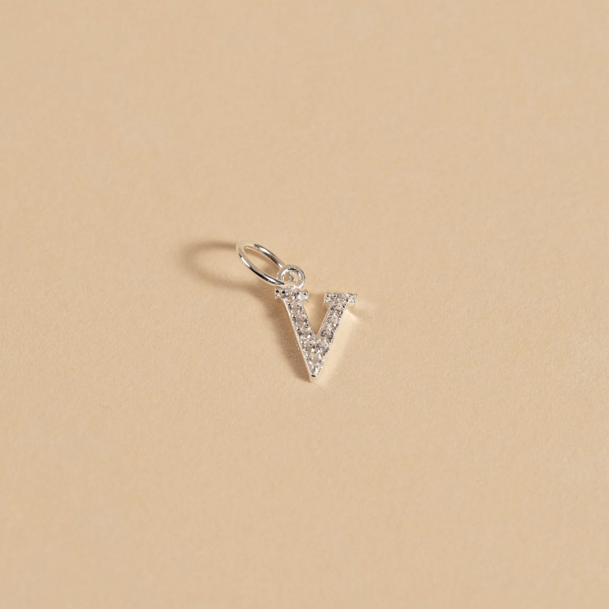 LETTER CRYSTAL SILVER PENDANT - Image 23