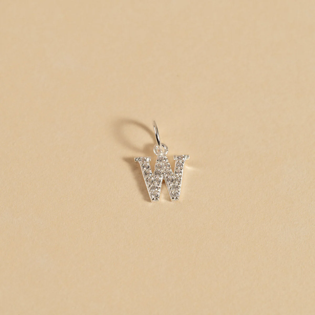 LETTER CRYSTAL SILVER PENDANT - Image 24