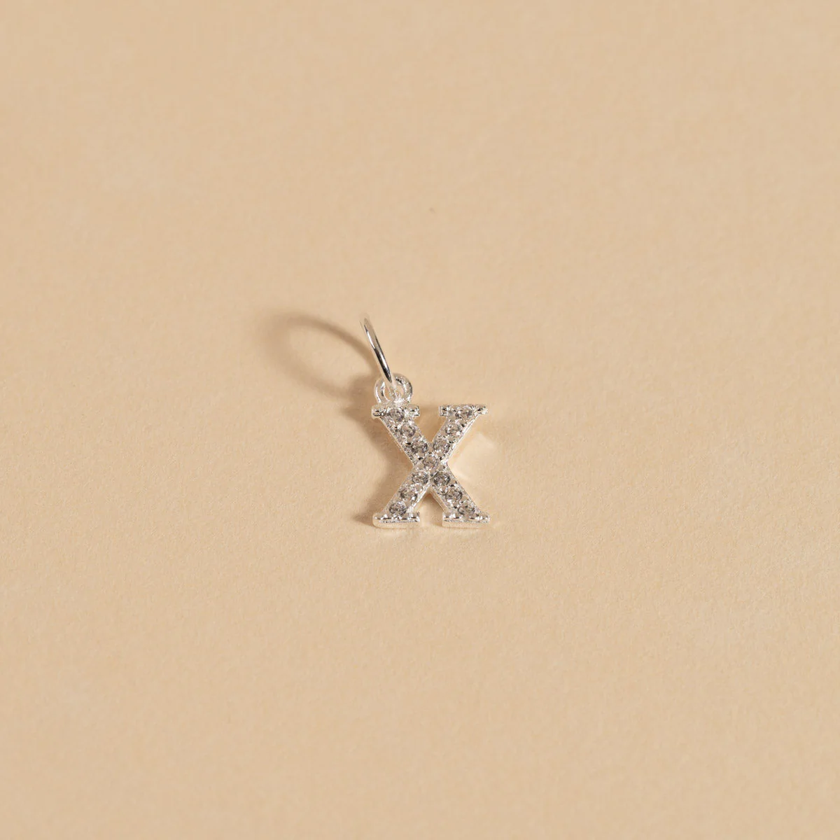 LETTER CRYSTAL SILVER PENDANT - Image 25