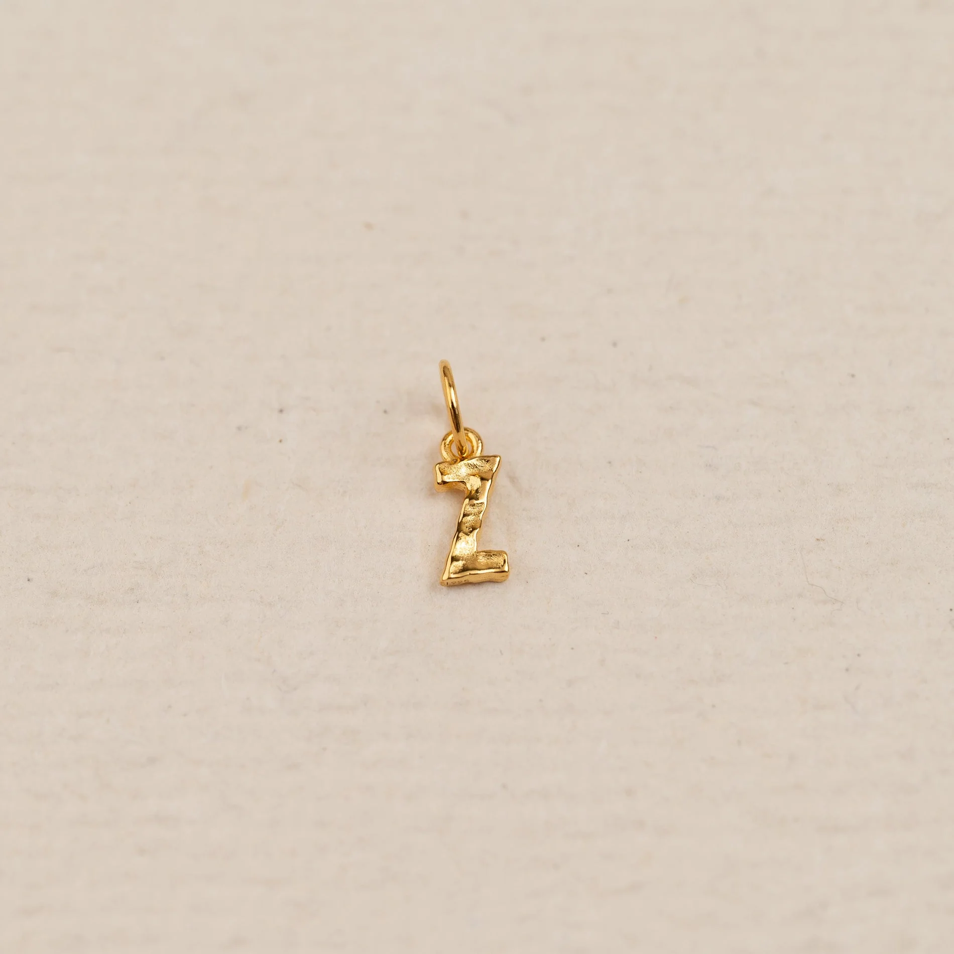 LETTER MOLTEN GOLDEN PENDANT - Image 26