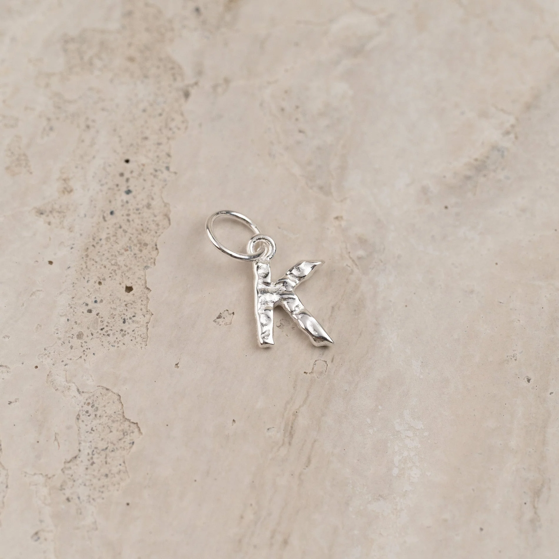 LETTER MOLTEN SILVER PENDANT - Image 12