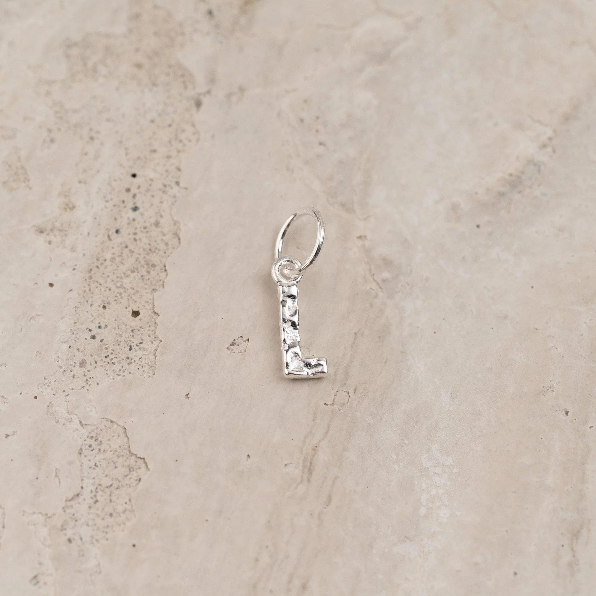 LETTER MOLTEN SILVER PENDANT - Image 13