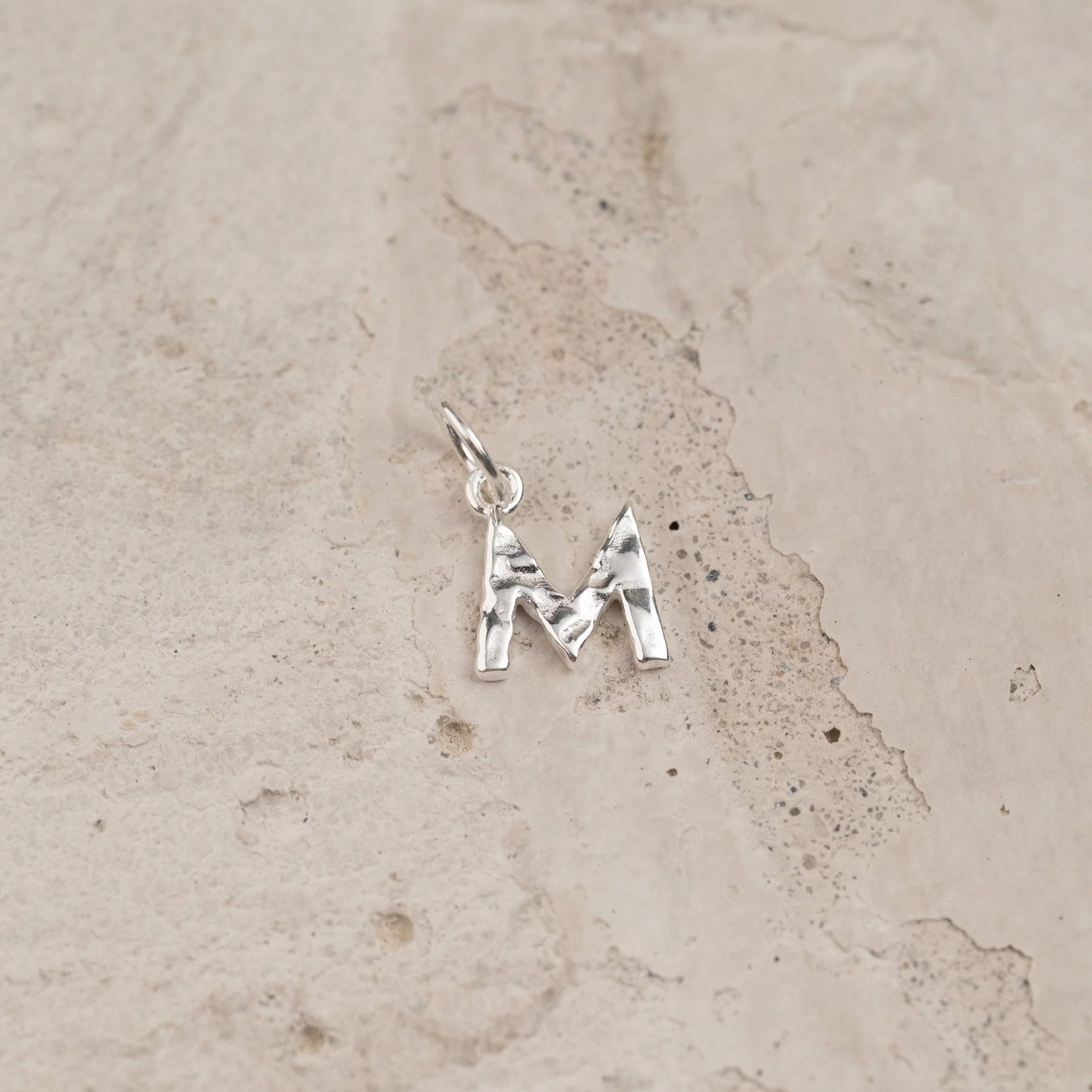 LETTER MOLTEN SILVER PENDANT - Image 14