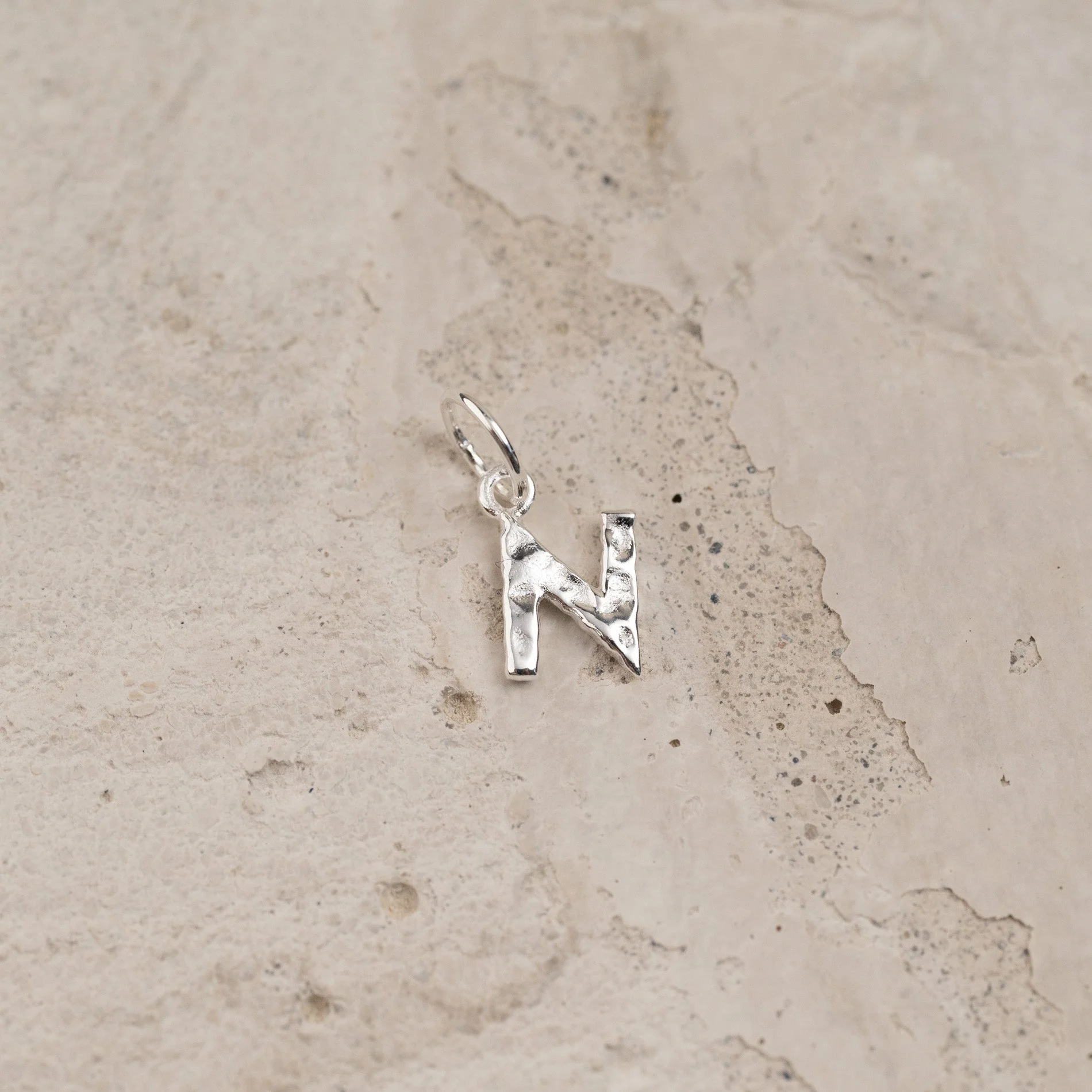 LETTER MOLTEN SILVER PENDANT - Image 15
