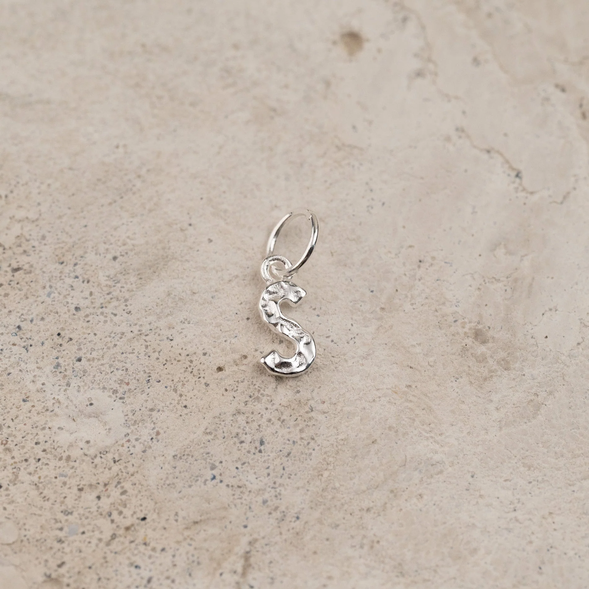 LETTER MOLTEN SILVER PENDANT - Image 19
