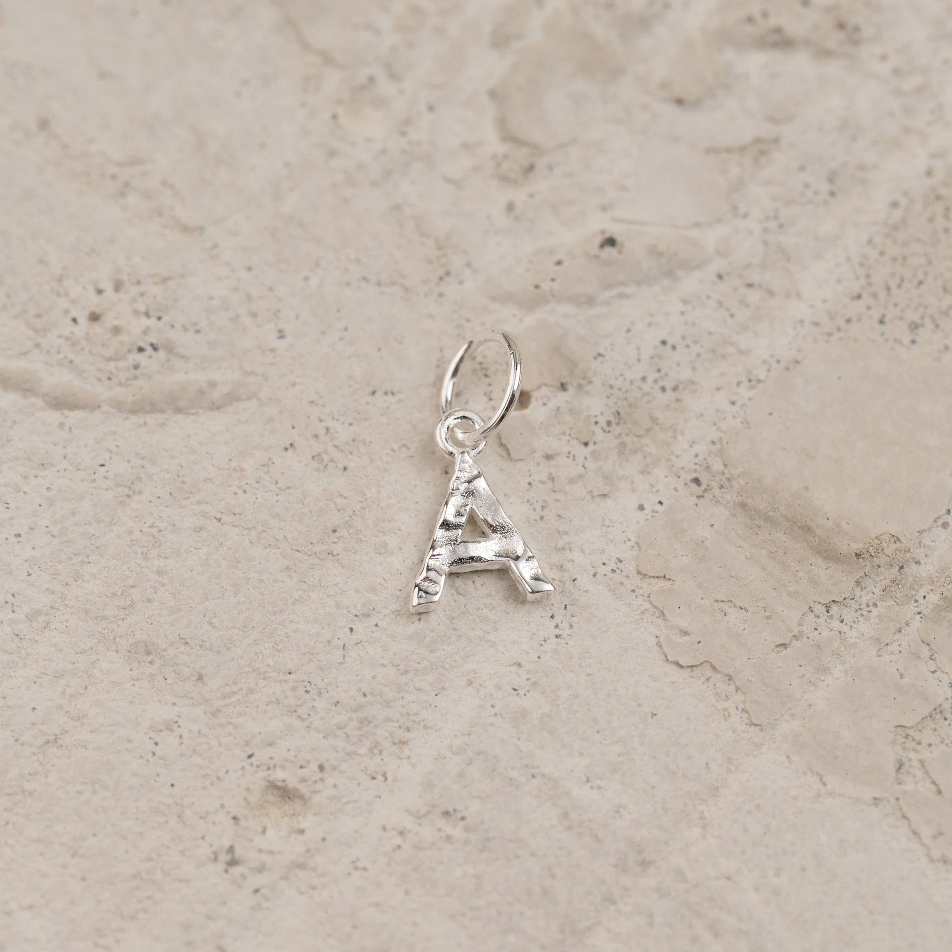 LETTER MOLTEN SILVER PENDANT - Image 2
