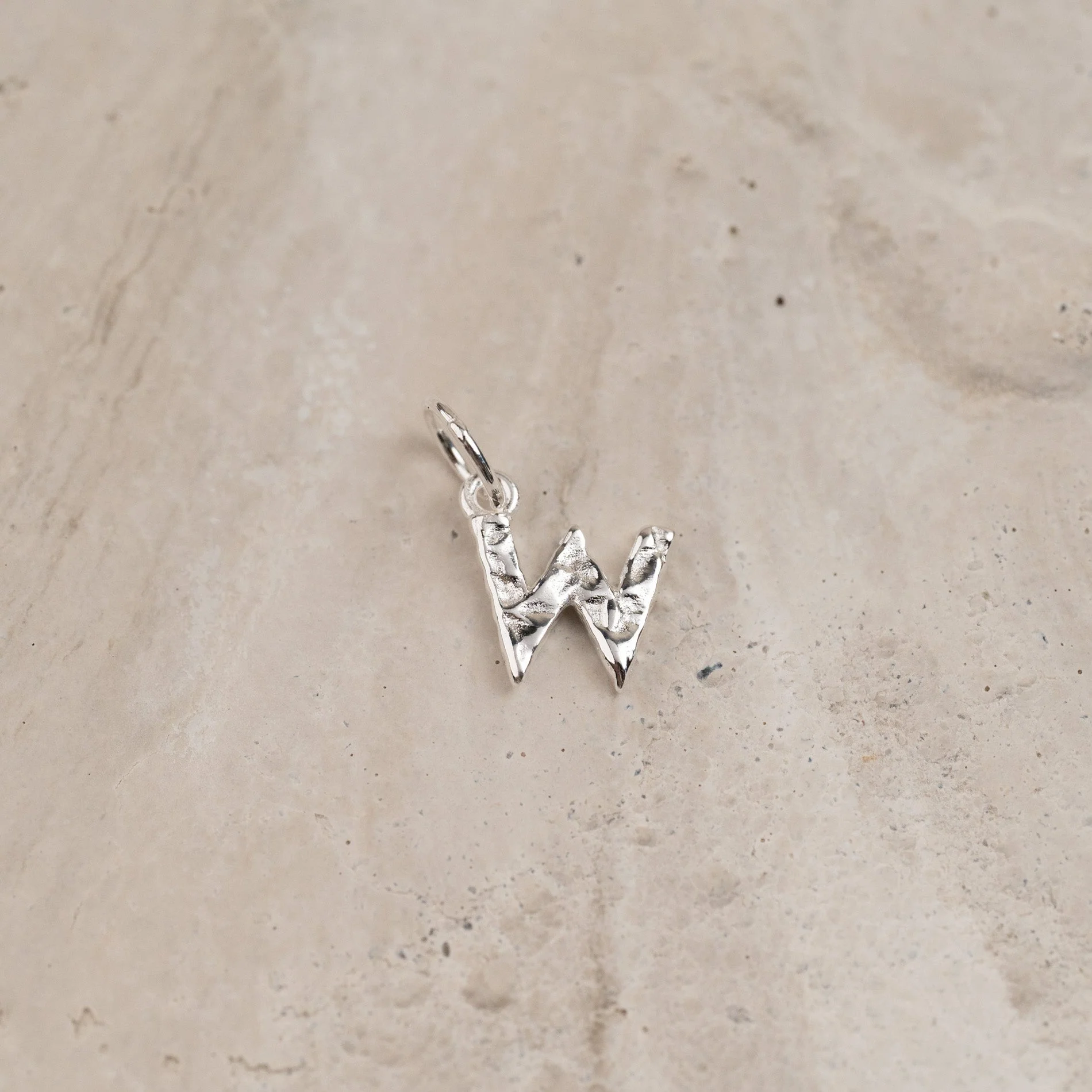 LETTER MOLTEN SILVER PENDANT - Image 23