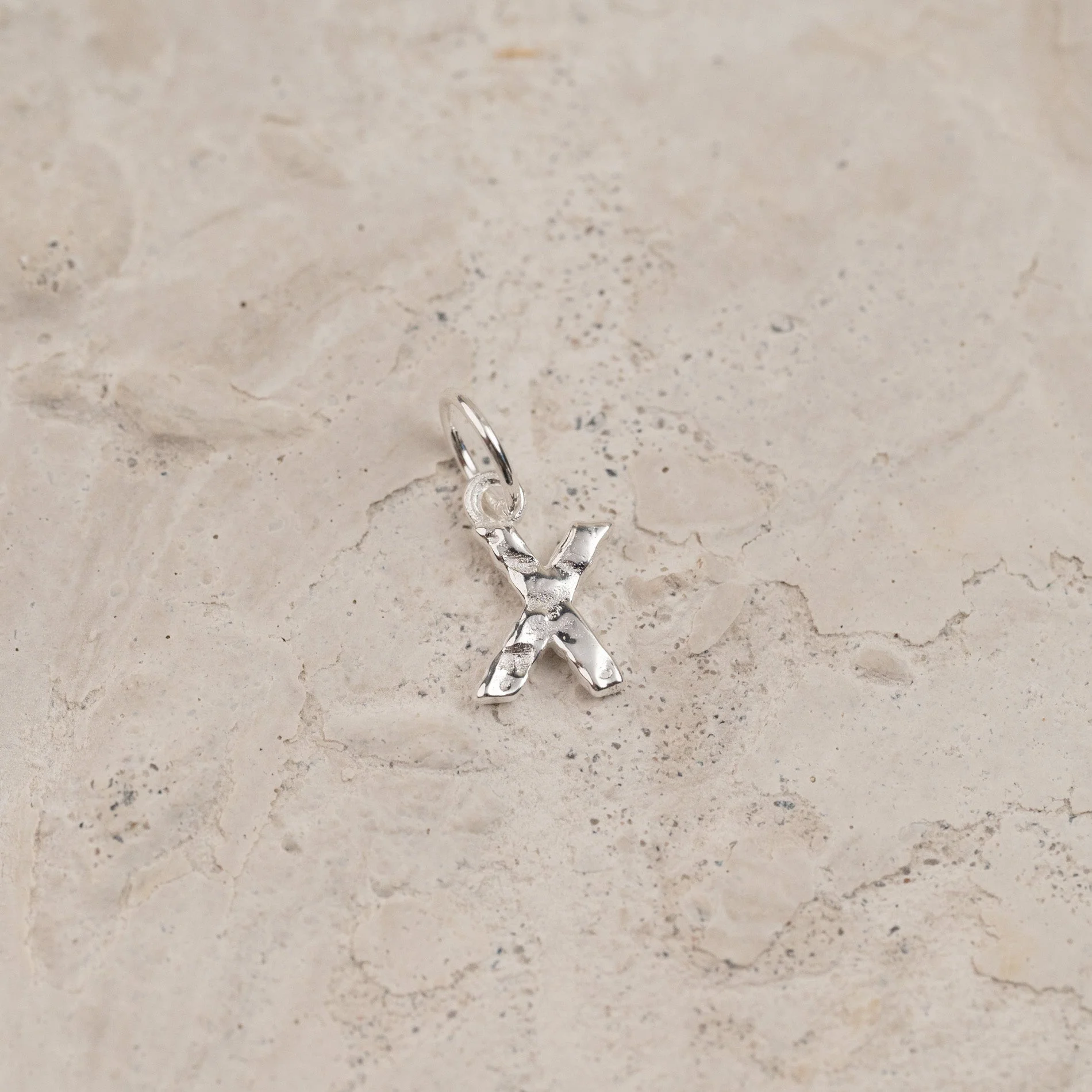 LETTER MOLTEN SILVER PENDANT - Image 24