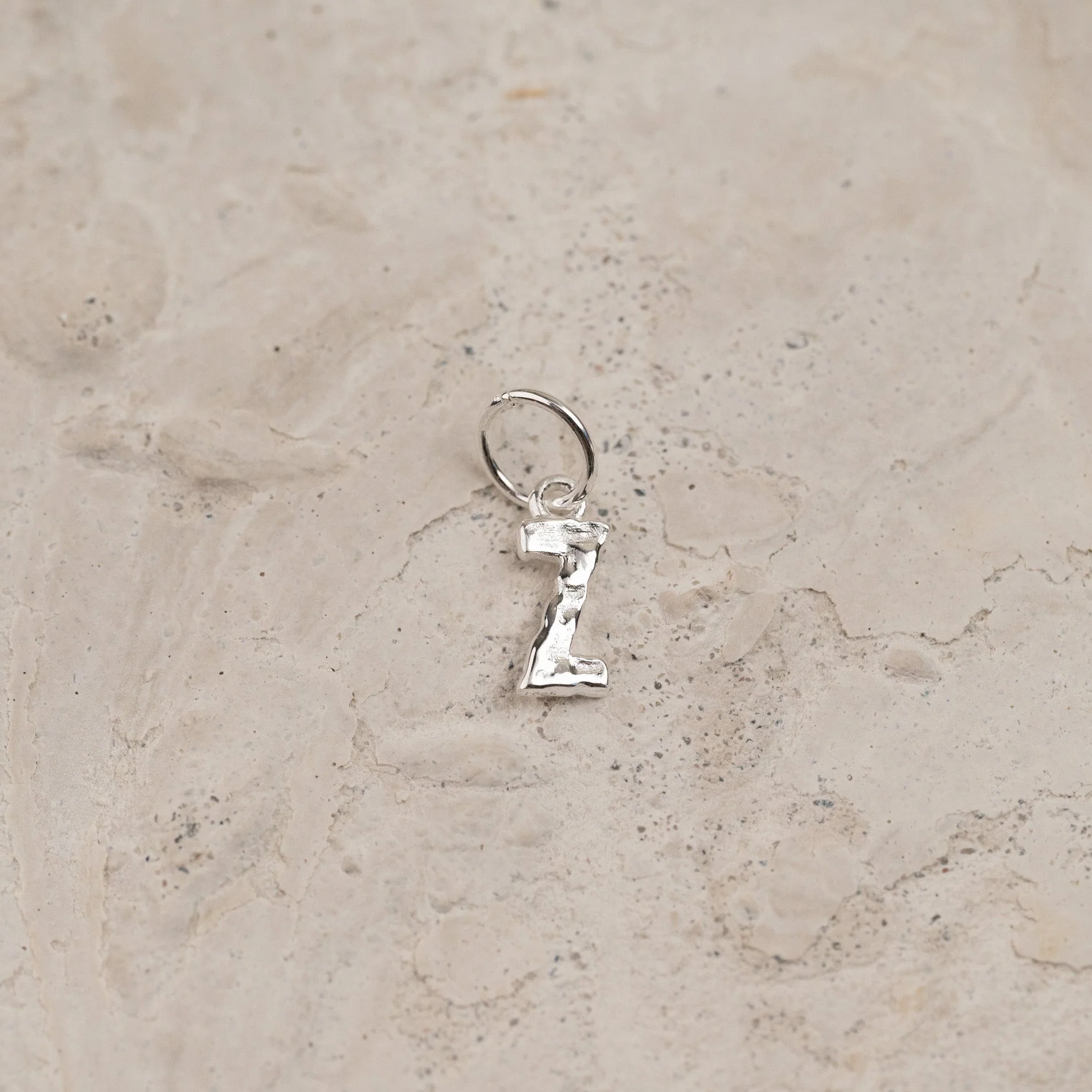 LETTER MOLTEN SILVER PENDANT - Image 26