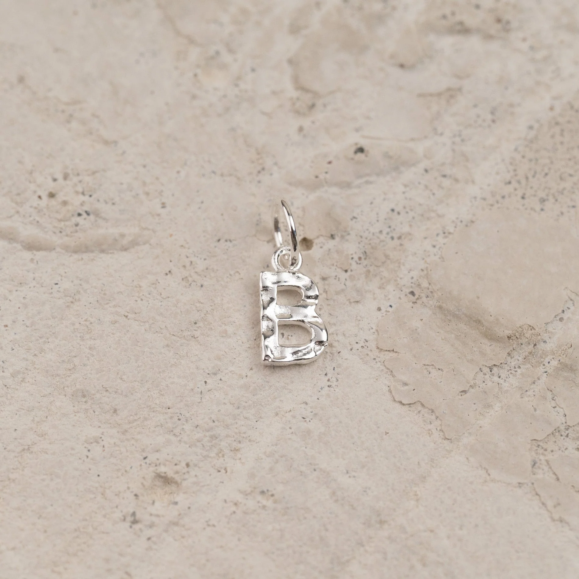 LETTER MOLTEN SILVER PENDANT - Image 3
