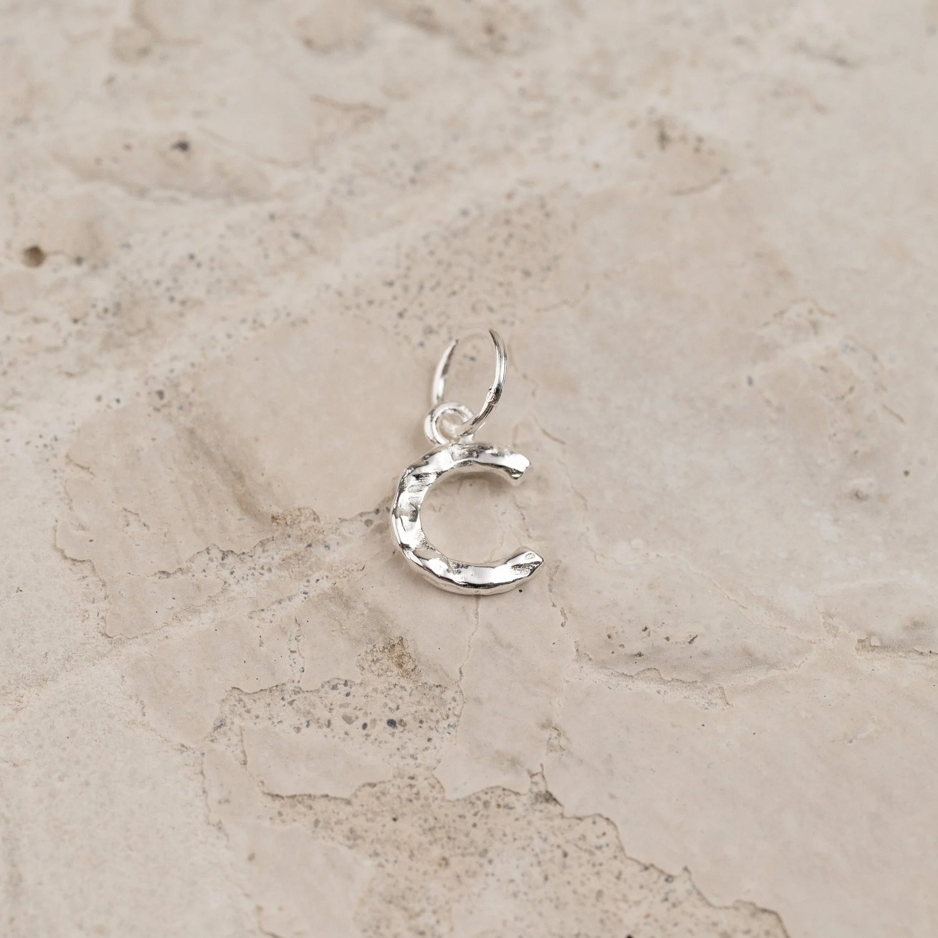 LETTER MOLTEN SILVER PENDANT - Image 4