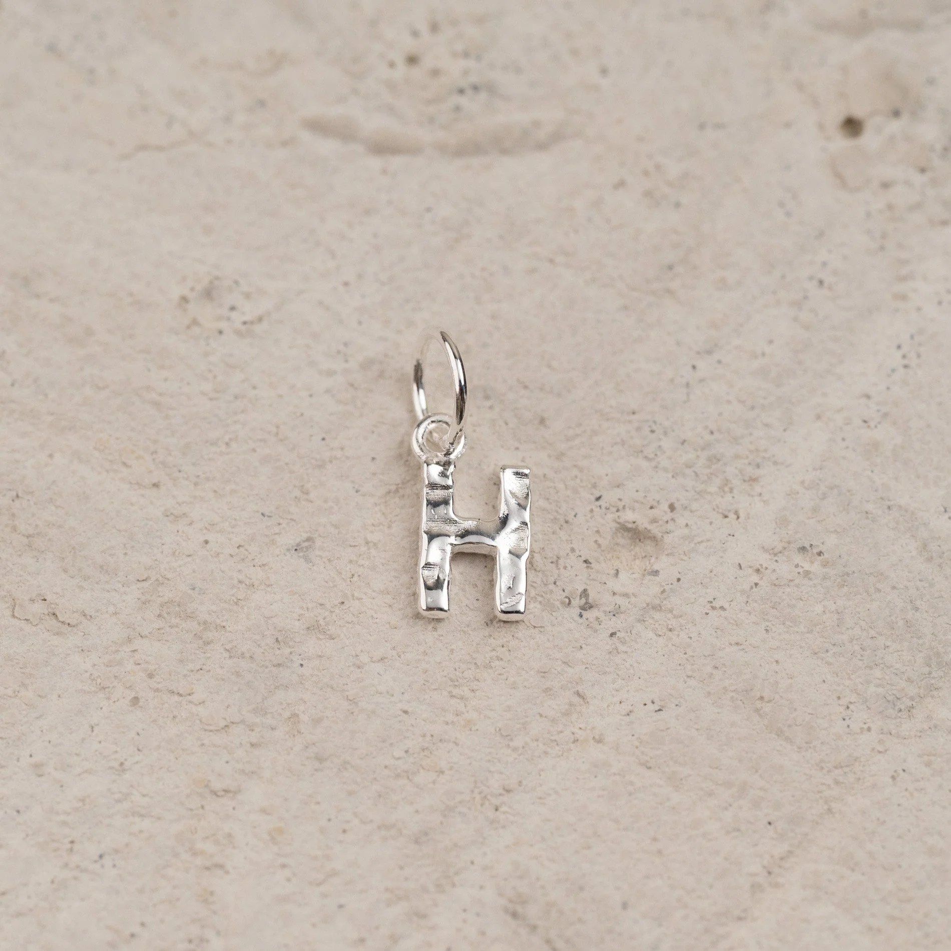 LETTER MOLTEN SILVER PENDANT - Image 9
